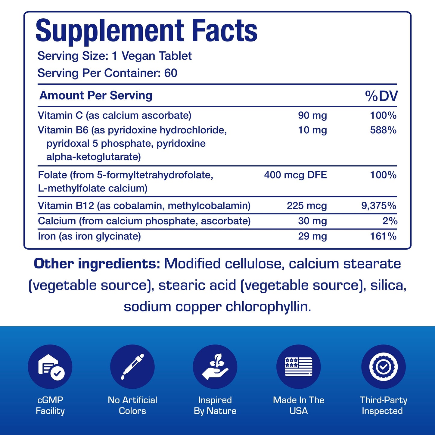 Anabolic Laboratories Slow Release Iron Supplement with Vitamin C Capsule, 60 Capsules