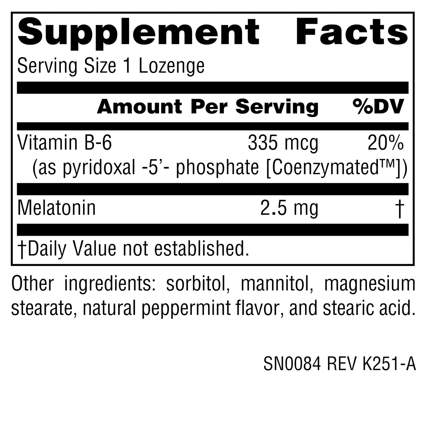 Source Naturals Melatonin Lozenges 2.5 mg, Peppermint Flavored, 60 Lozenges
