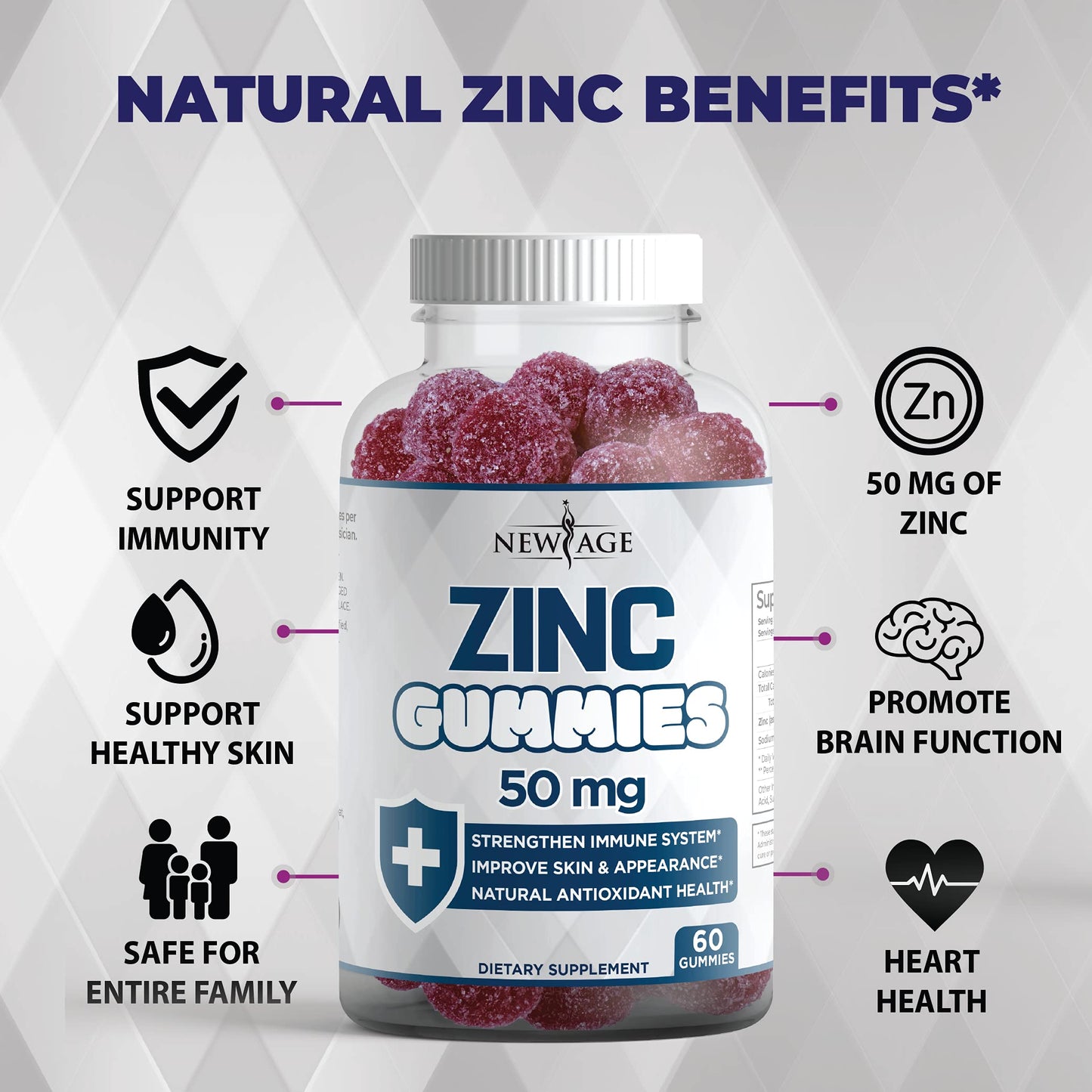 New Age Zinc Gummies 120