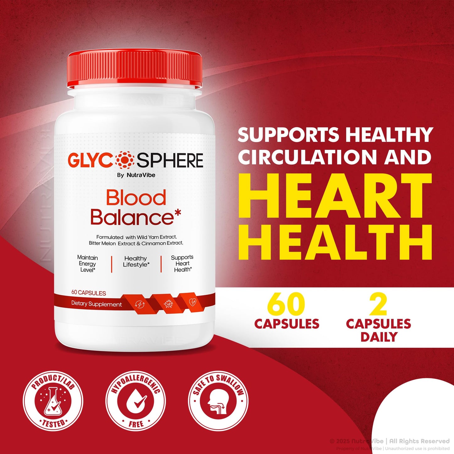 NutraVibe GlycoSphere 60 Capsules