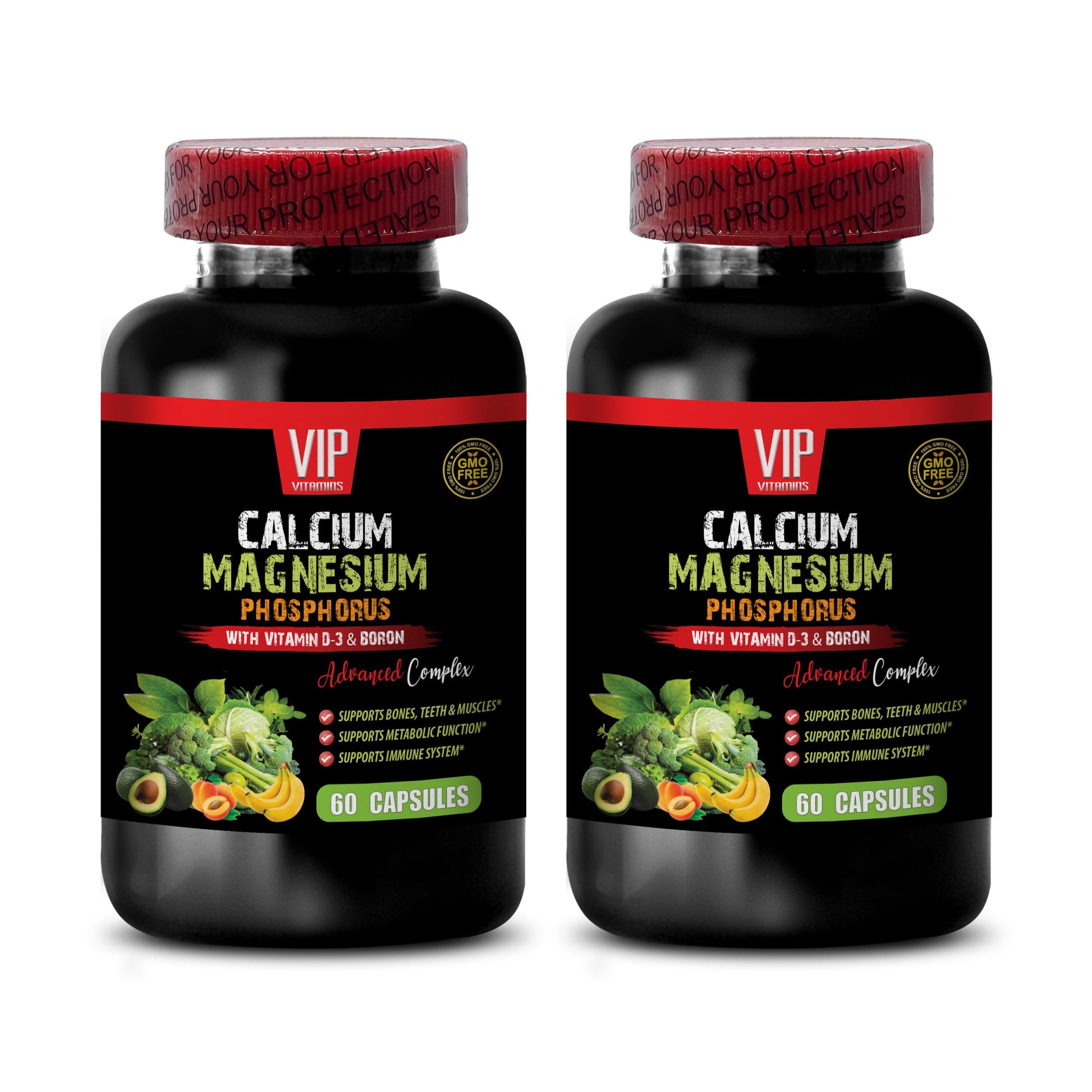 SKIN CARE SOLUTIONS Phosphorus Supplement - Calcium Magnesium Phosphorus for Bones, Natural Phosphorus Supplement, Phosphorus and Calcium Balance, 120 Capsules