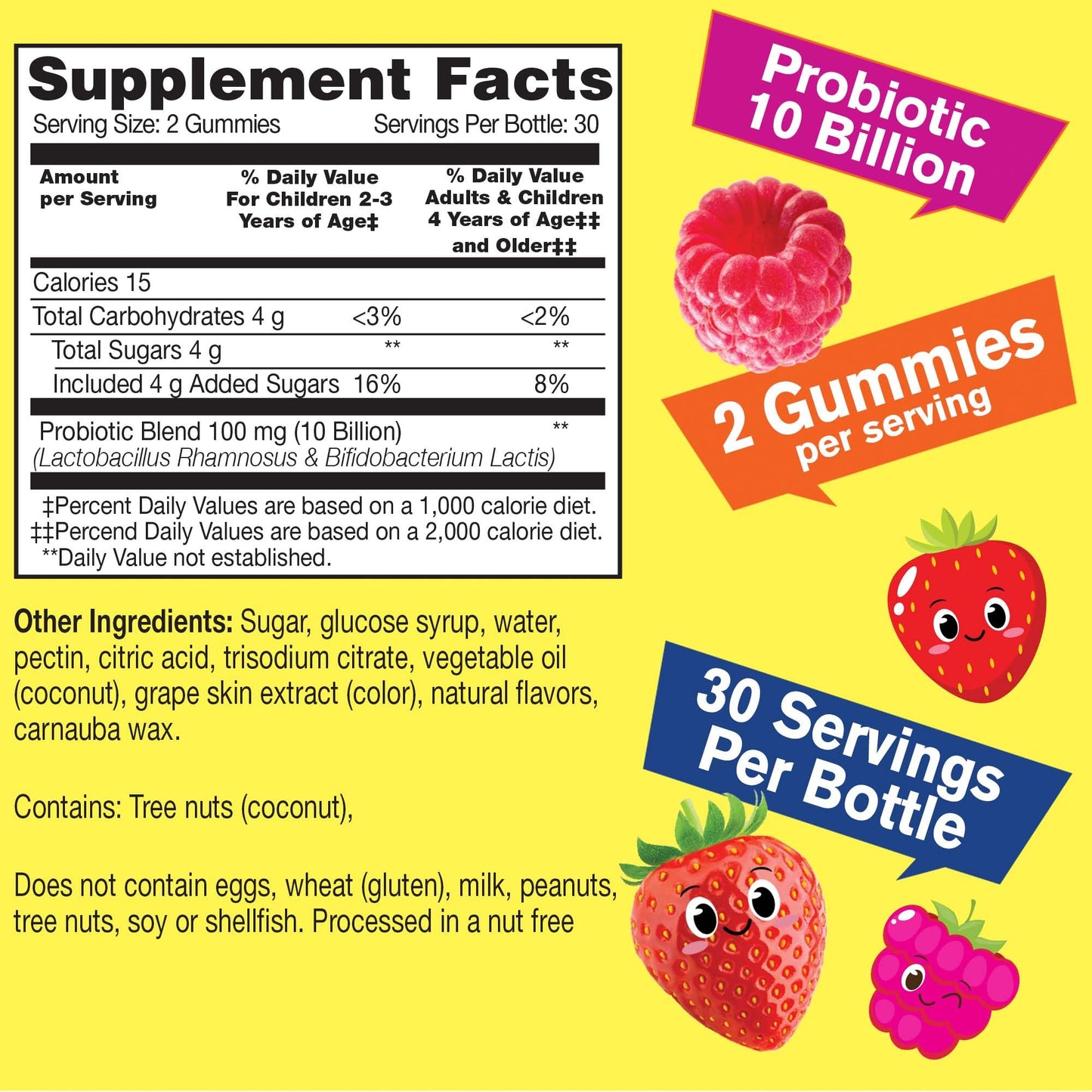 WellYeah Probiotics for Kids Gummies 60-Count