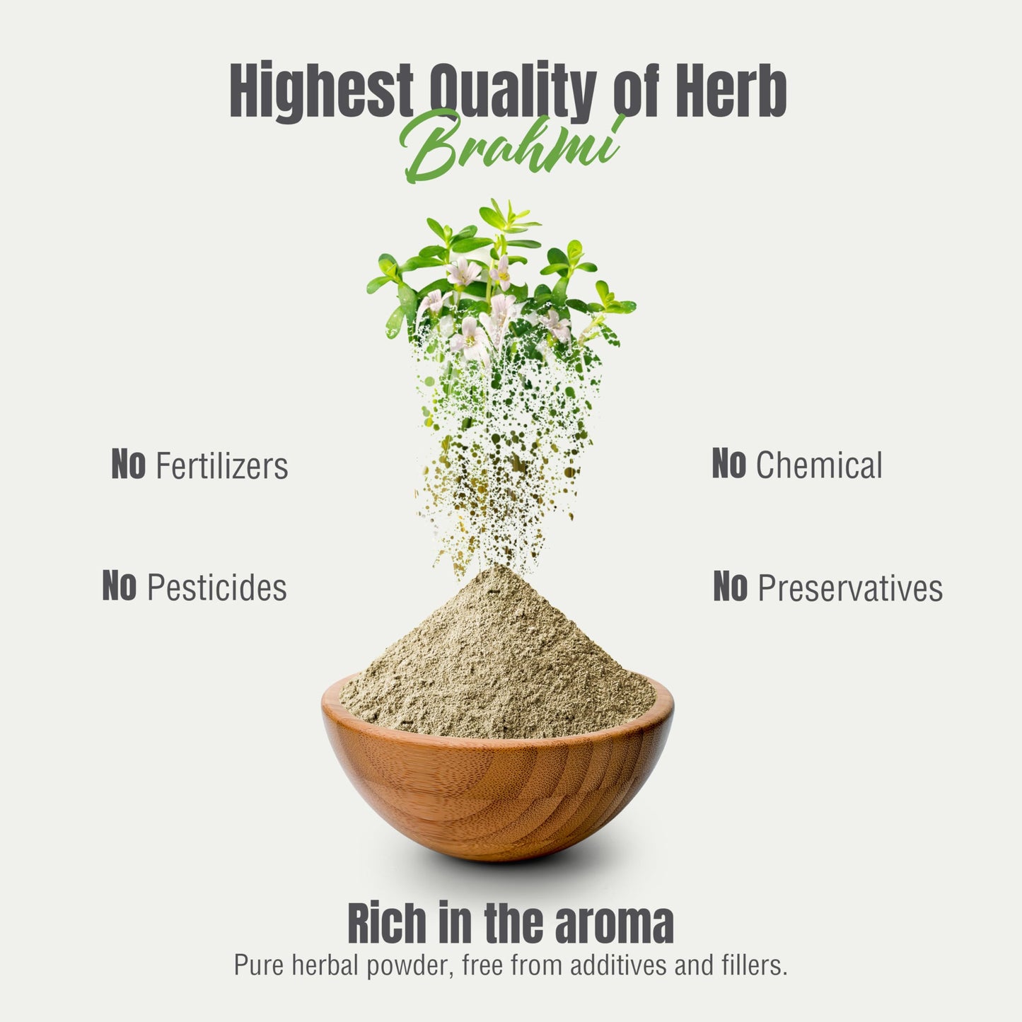 Herbsforever Brahmi Powder Bacopa Monnieri 8.11 oz