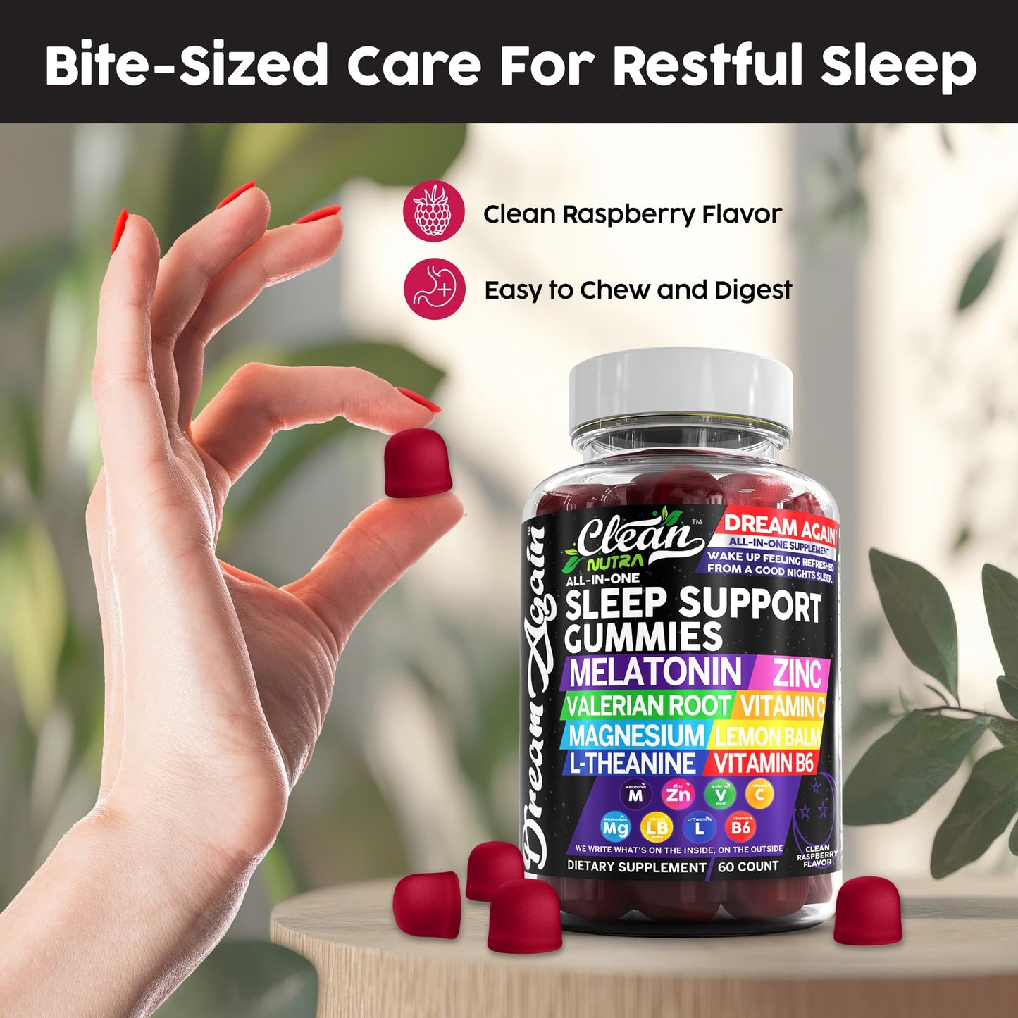 Clean Nutraceuticals Melatonin 10mg 60 Gummies