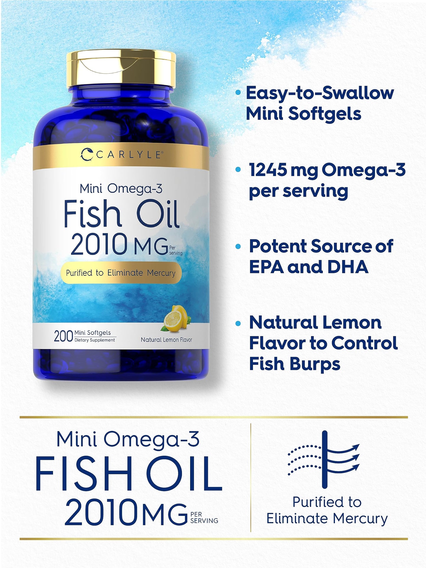Carlyle Mini Fish Oil 200 Softgels