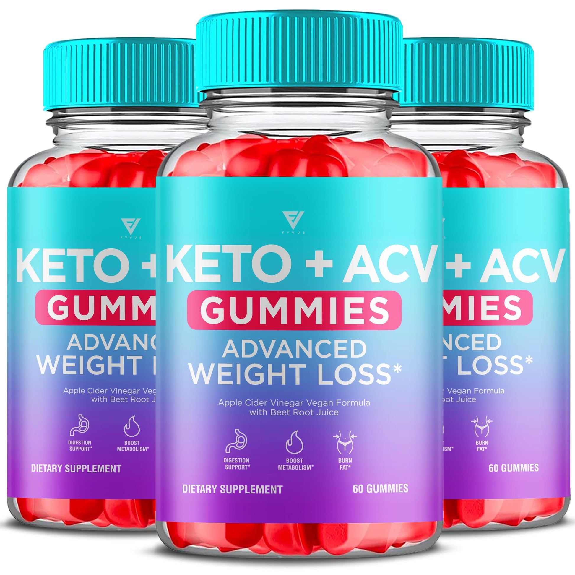 Fyvus Apple Cider Vinegar Gummies 180 Gummies