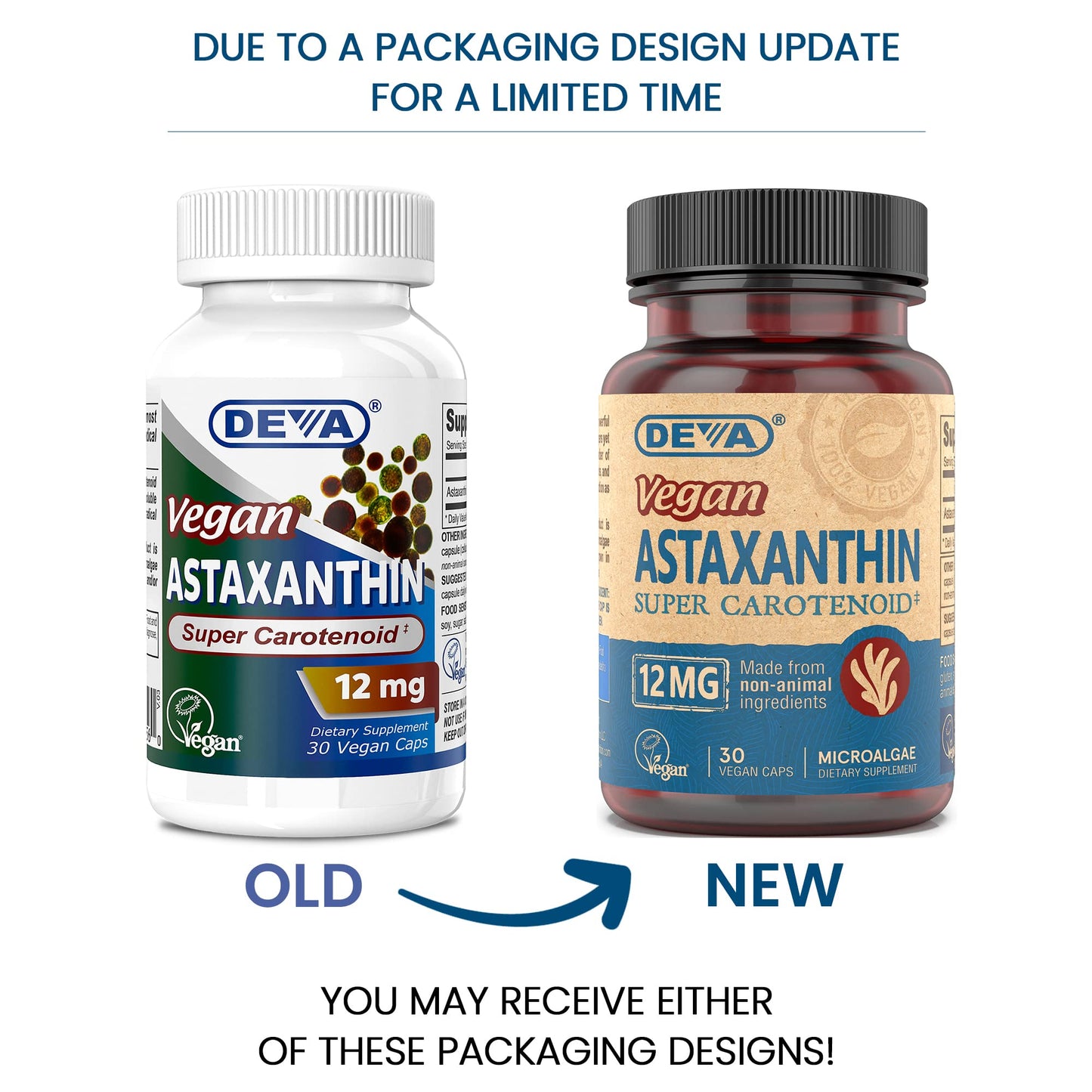 DEVA Astaxanthin 12mg Capsules, 30 Capsules