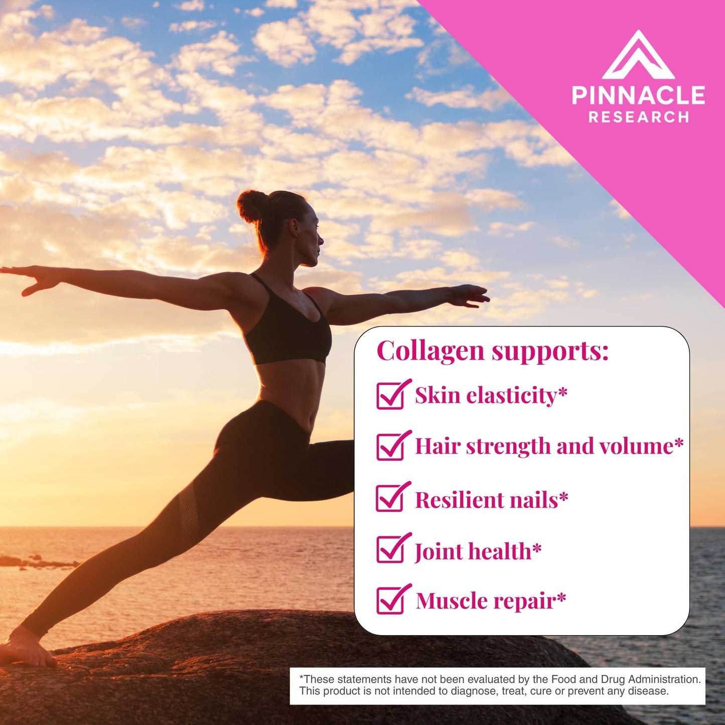 Pinnacle Research Creatine for Women + Collagen 5g Each - Mixed Berry Powder 13.7
