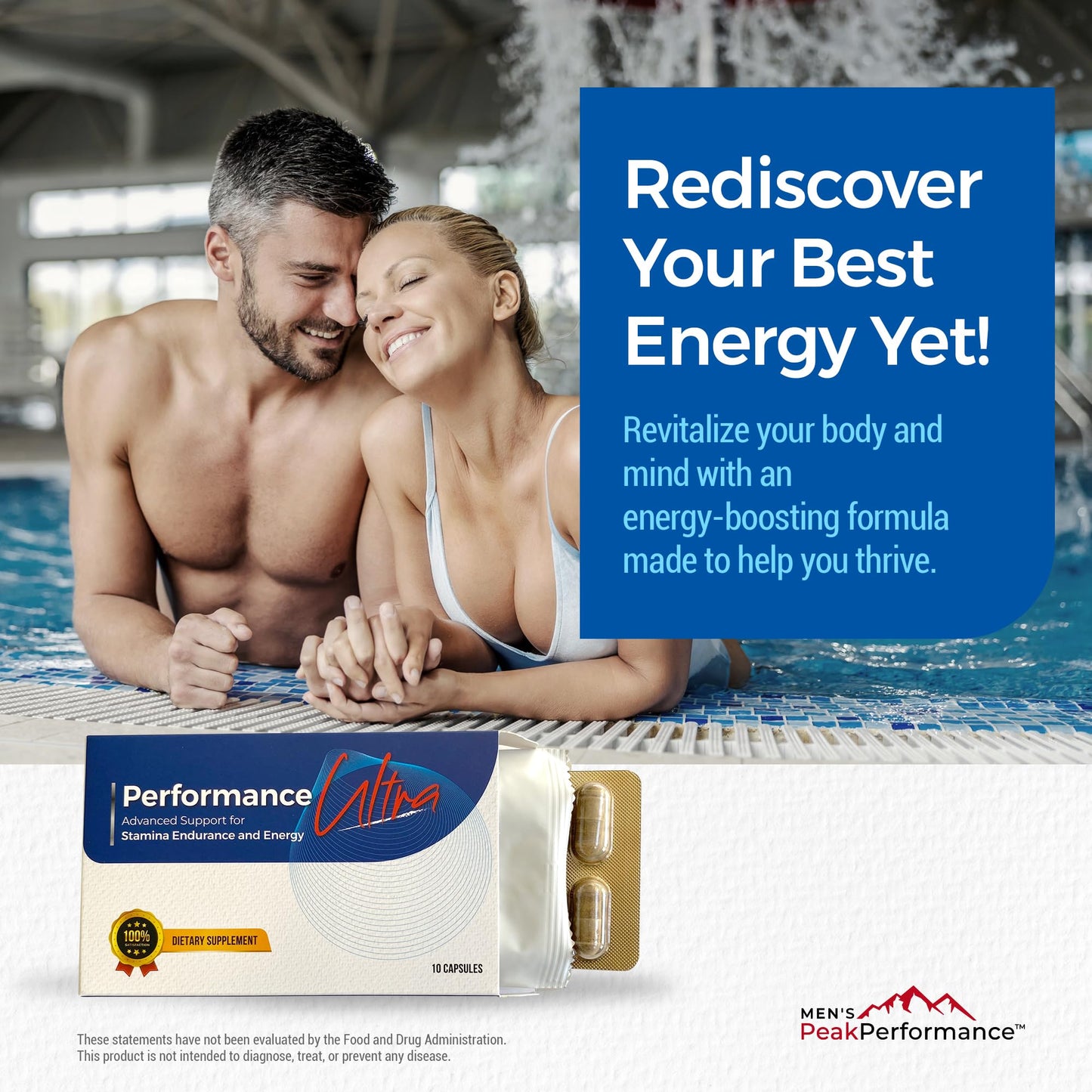 MEN'S PeakPerformance Ultimate Men’s Endurance Formula Supplement Capsule, 10 Capsules