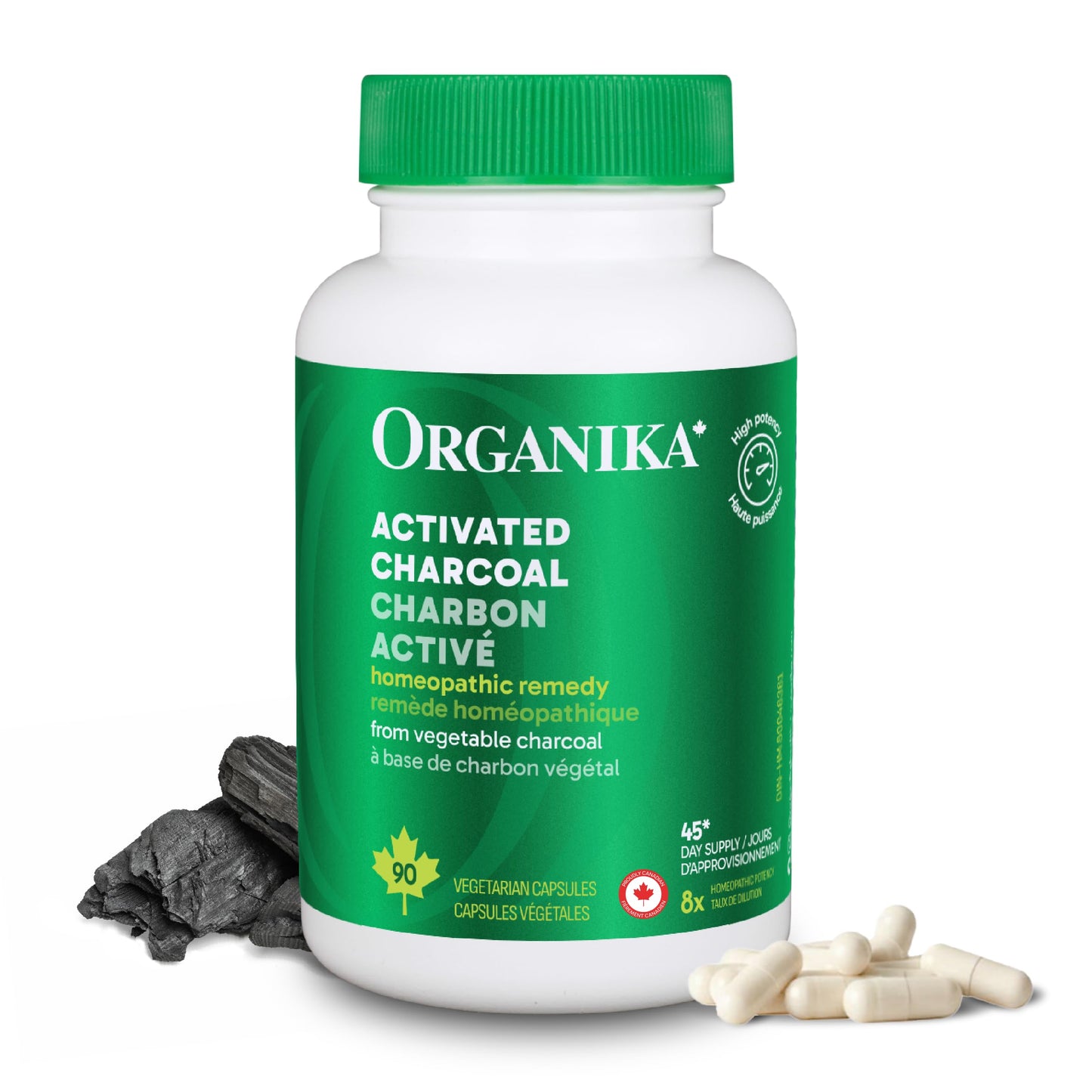 Organika Activated Charcoal Powder 90 Count