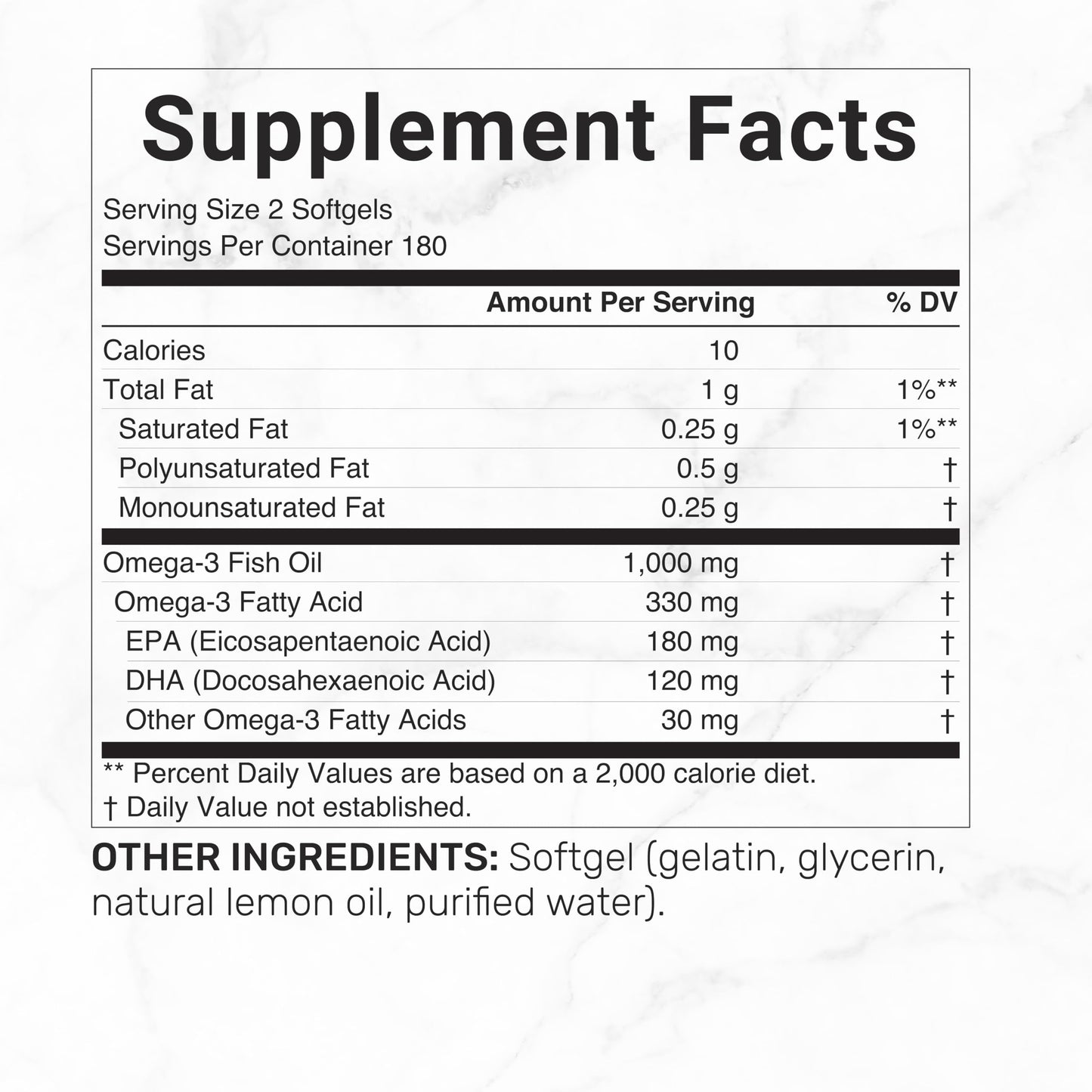 DEAL SUPPLEMENT Omega-3 Fish Oil Burpless Formula Softgels, 360 Count