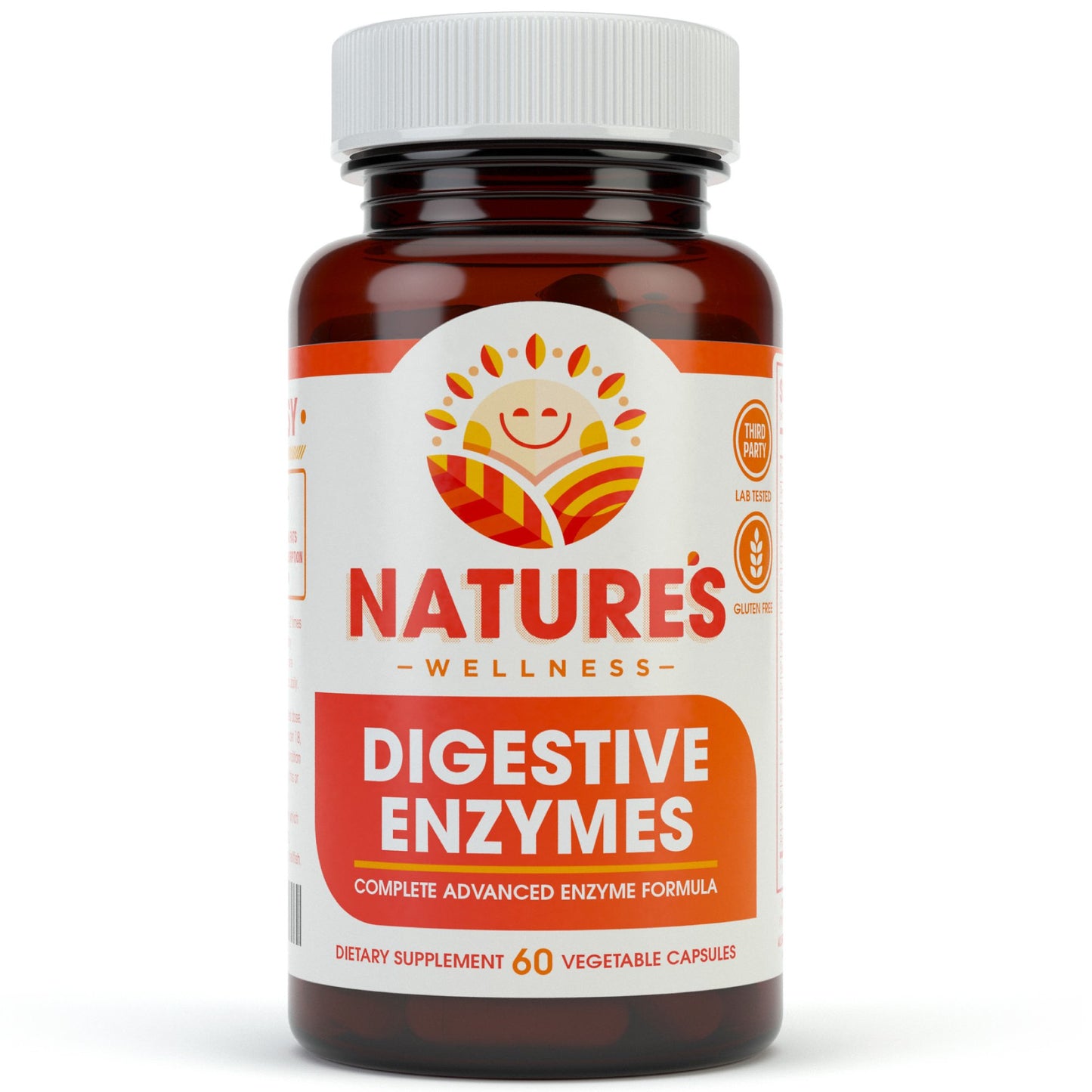 Natures Wellness Digestive Enzymes Complete - Advanced Multi Enzyme Supplement Capsule, 60 Count