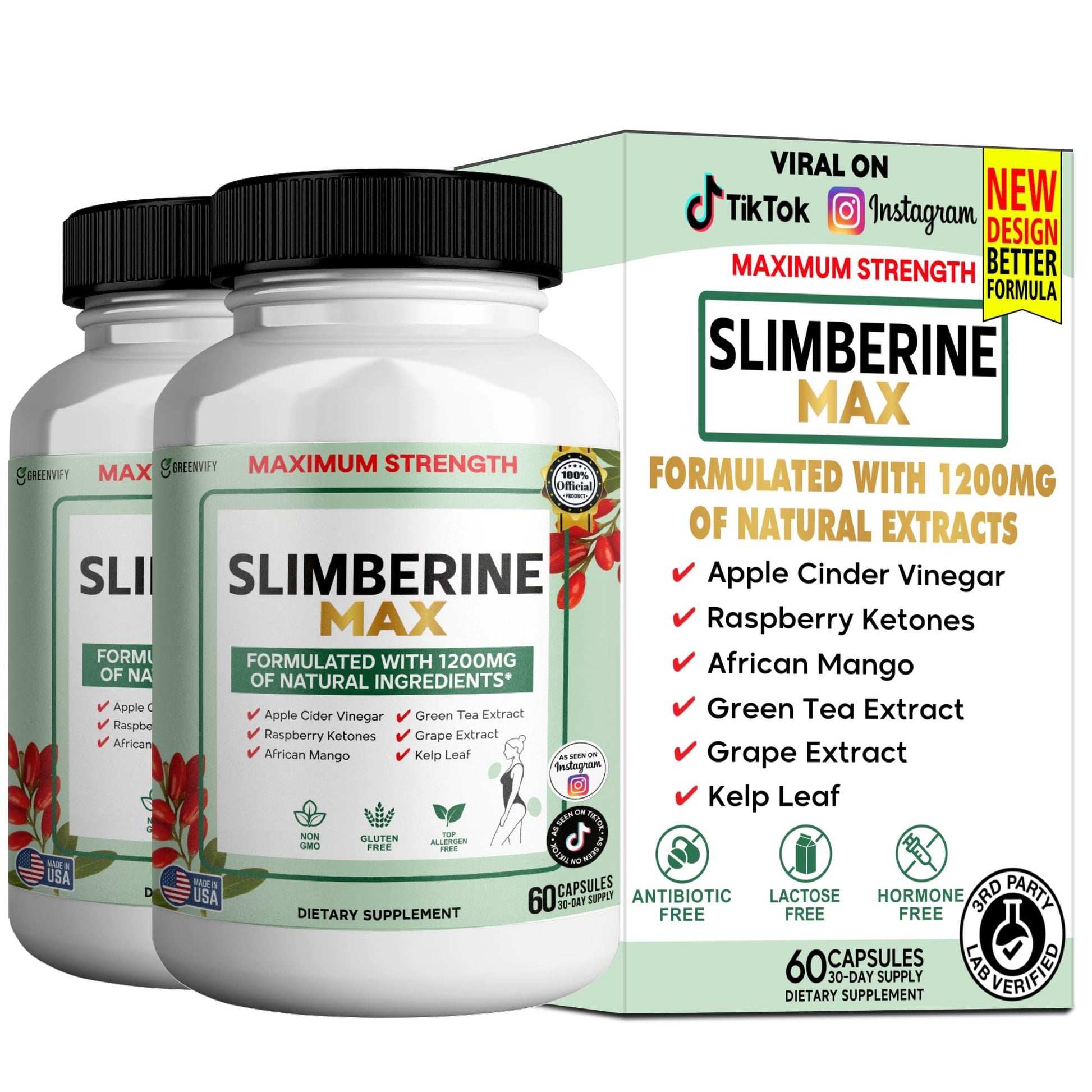 GREENVIFY Slimberine Max Supplement Capsule 60 Capsules