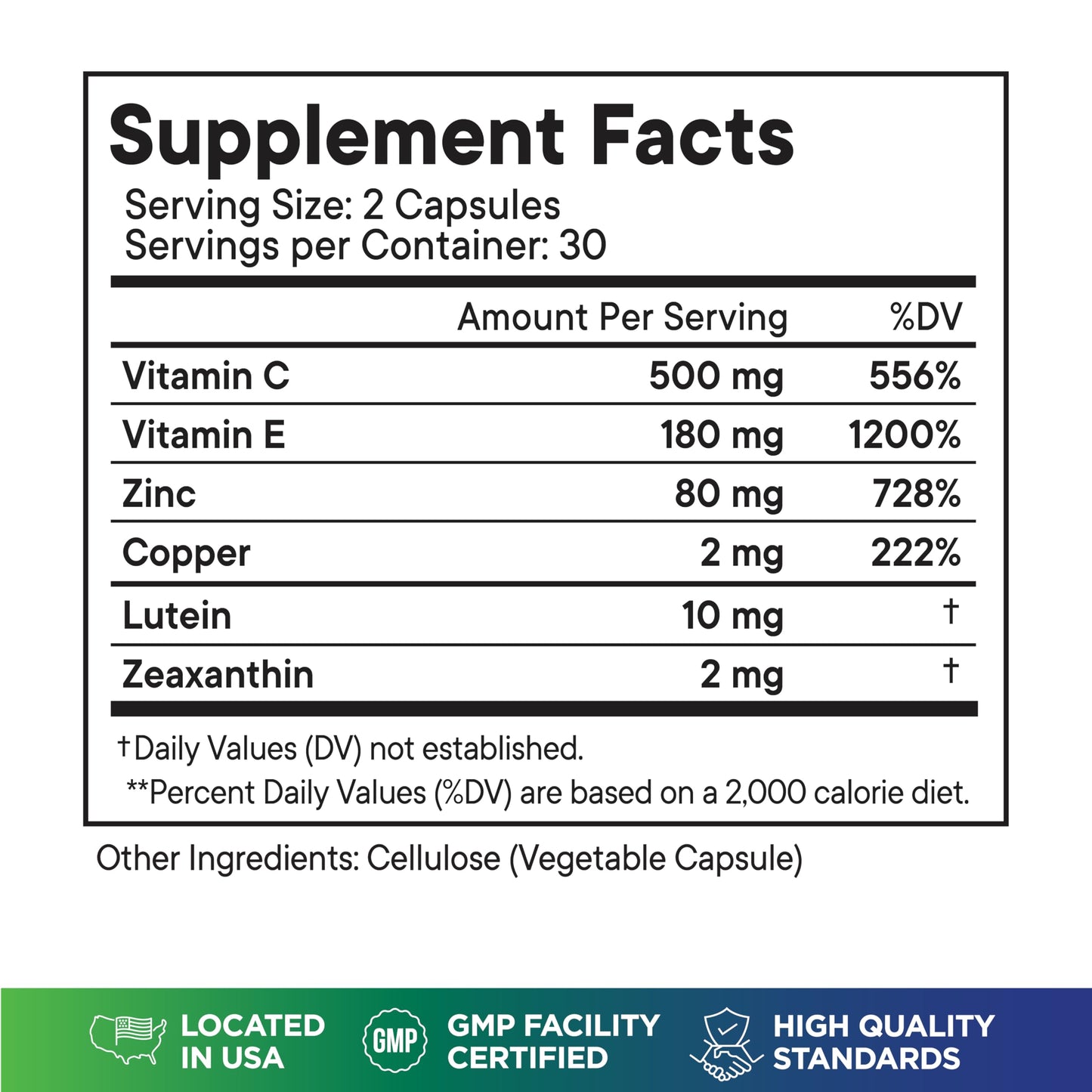 Superfood MD AREDS 2 Eye Vitamin & Mineral Supplement Capsule, 60 Count