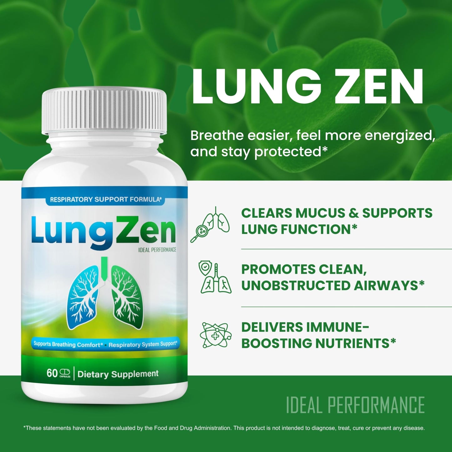 IDEAL PERFORMANCE LungZen Capsules 120 Count