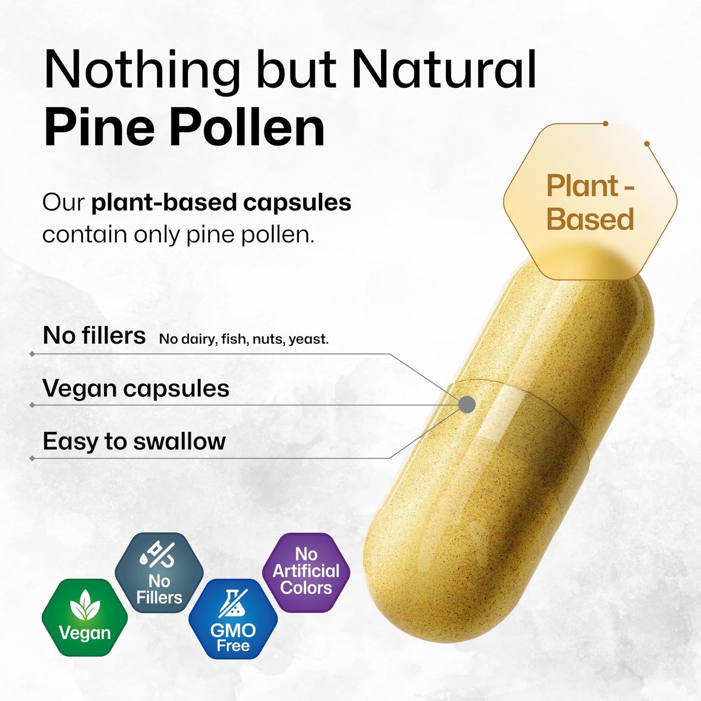 BIO KRAUTER Pine Pollen for Men's Support Capsules 100 Capsules