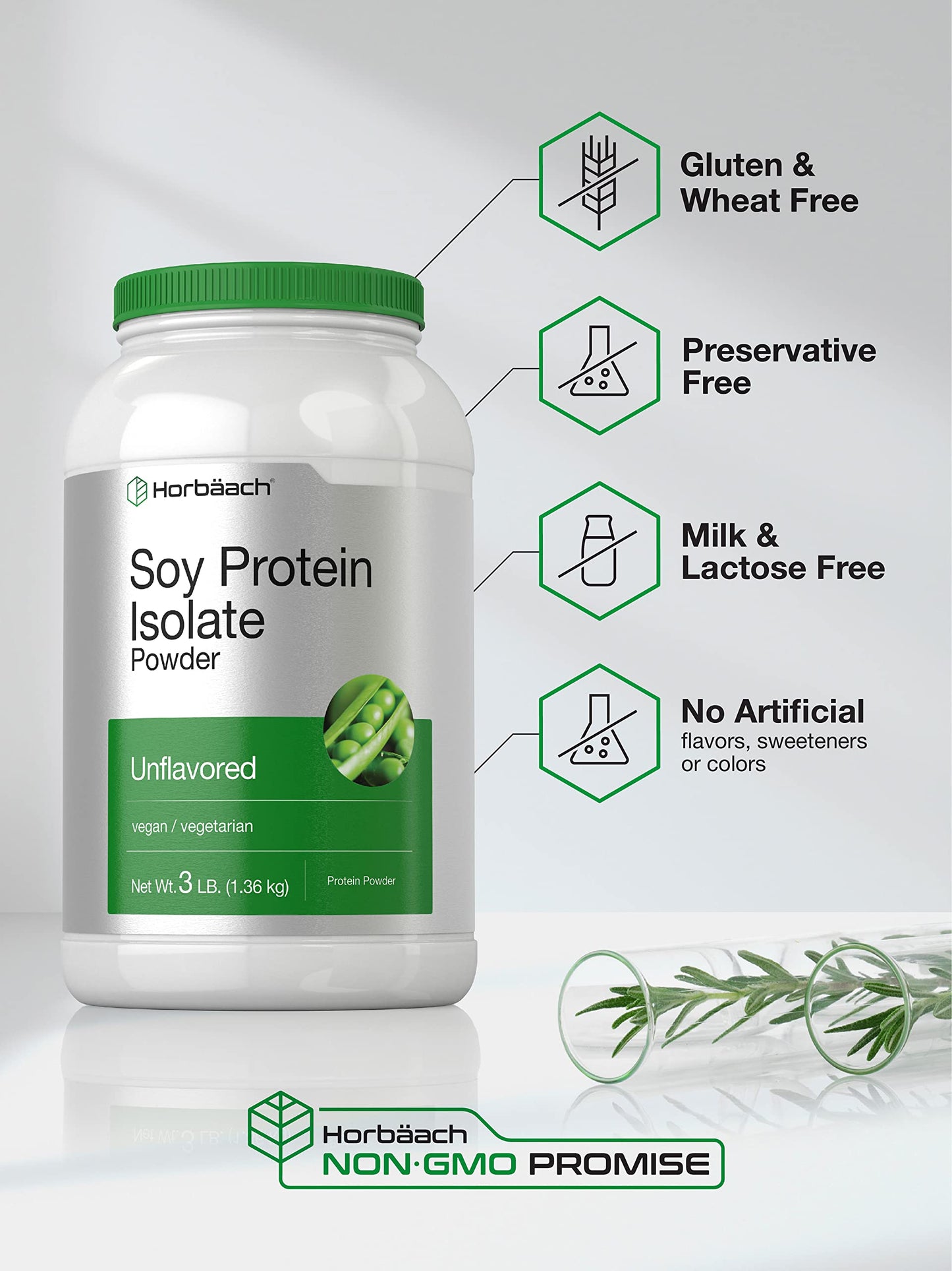 Horbäach Soy Protein Isolate Powder 48