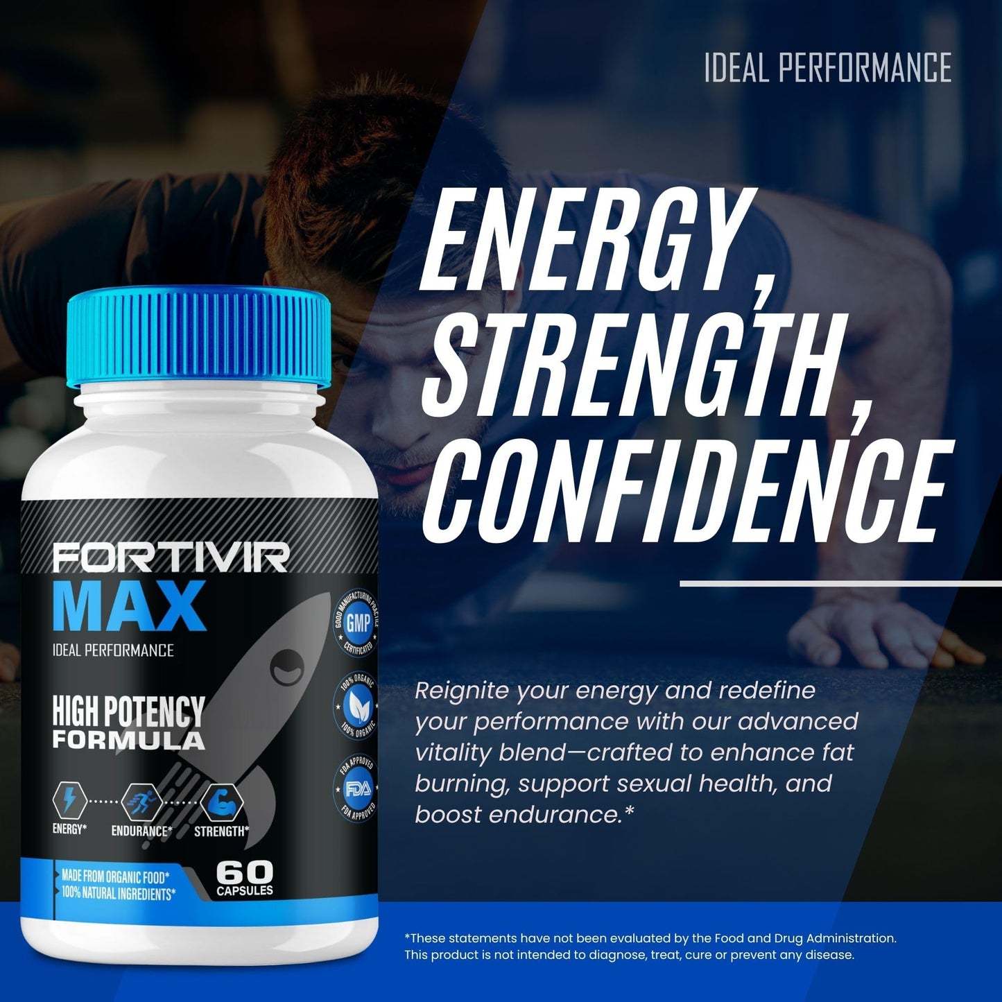 IDEAL PERFORMANCE Fortivir Max Capsules, 180 Count