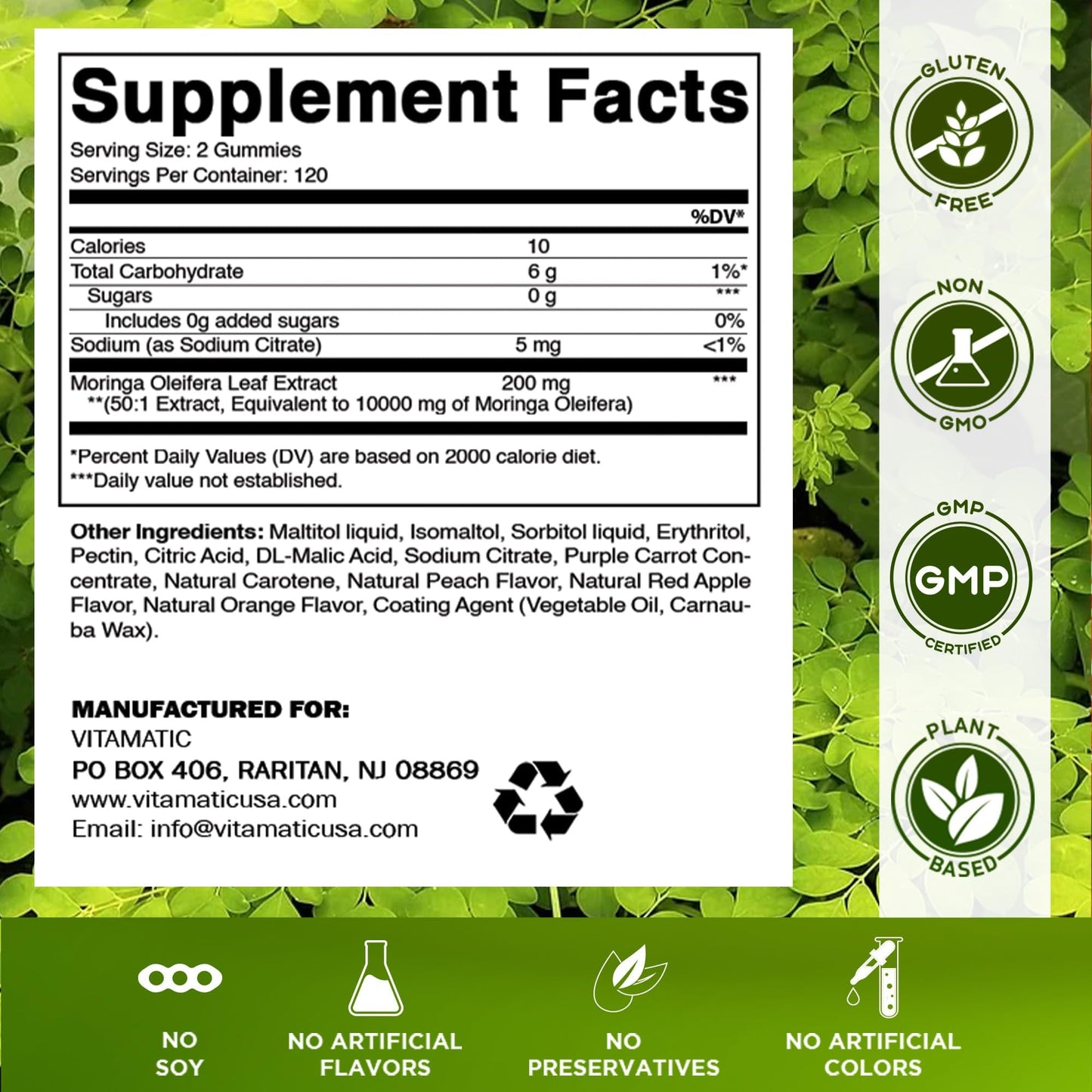 Vitamatic Moringa Gummies 240 Gummies