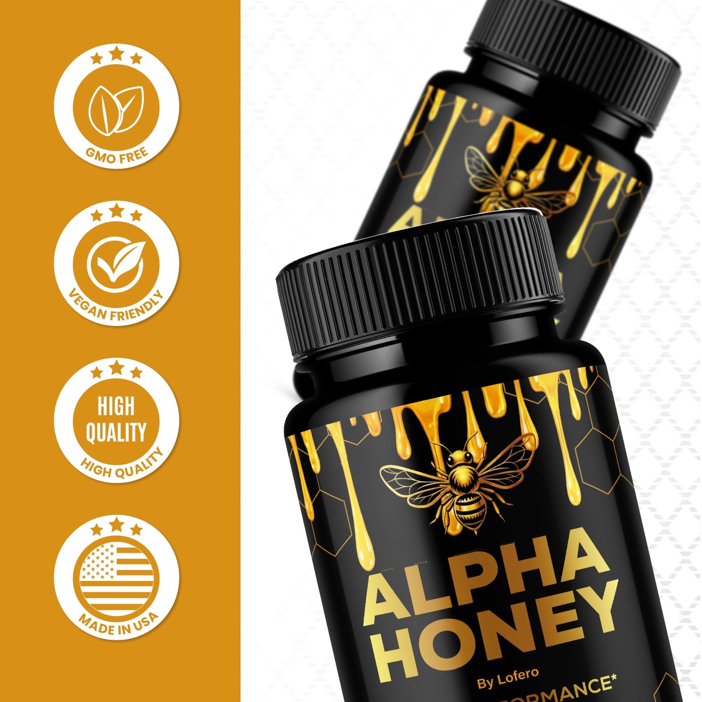 Lofero Alpha Honey Capsules 60 Count