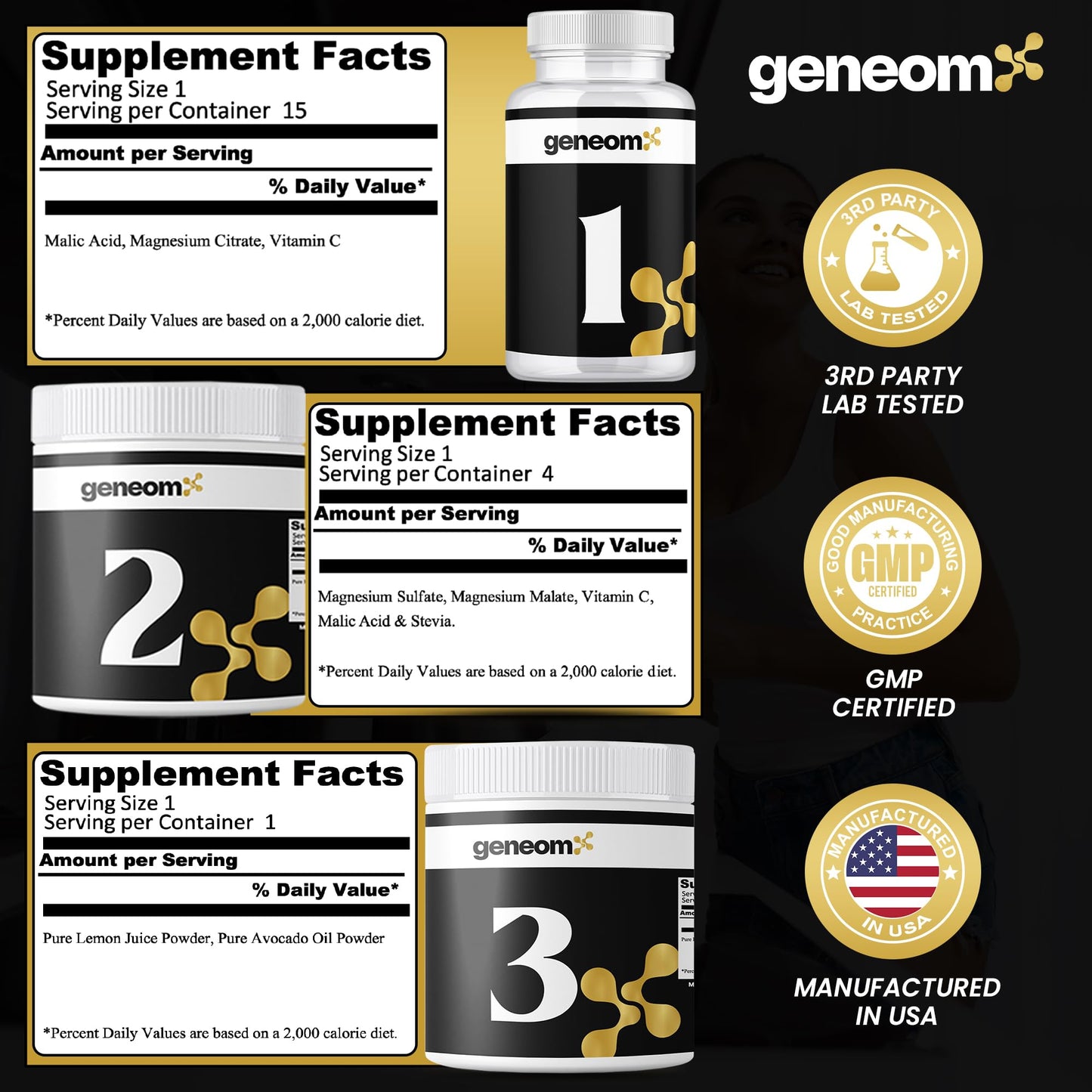 Geneomx Advanced 5-Day Liver & Gallbladder Cleanse & Detox Formula Capsule & Powder, 15-Count