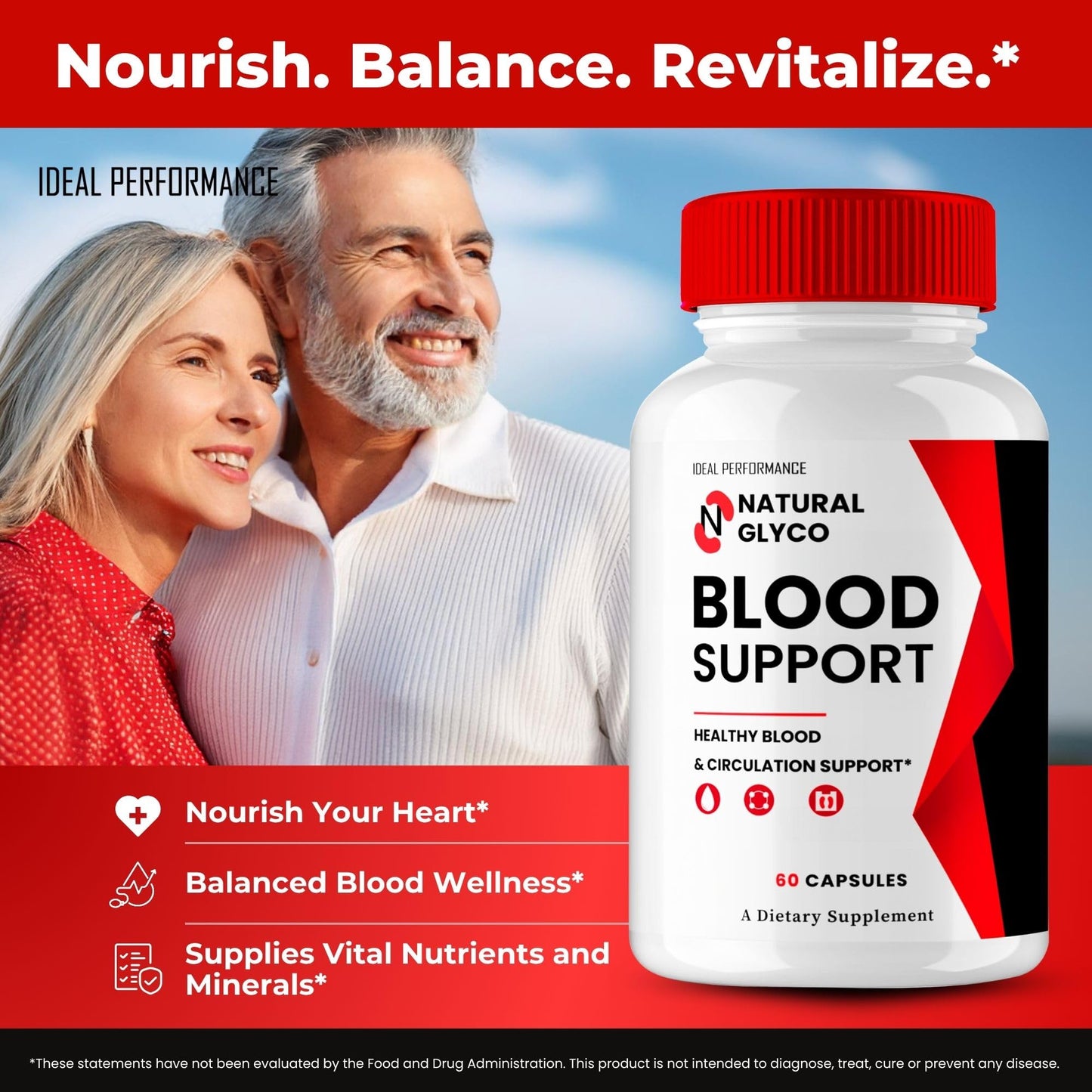 IDEAL PERFORMANCE Natural Glyco Blood Support Capsule 60 Capsules