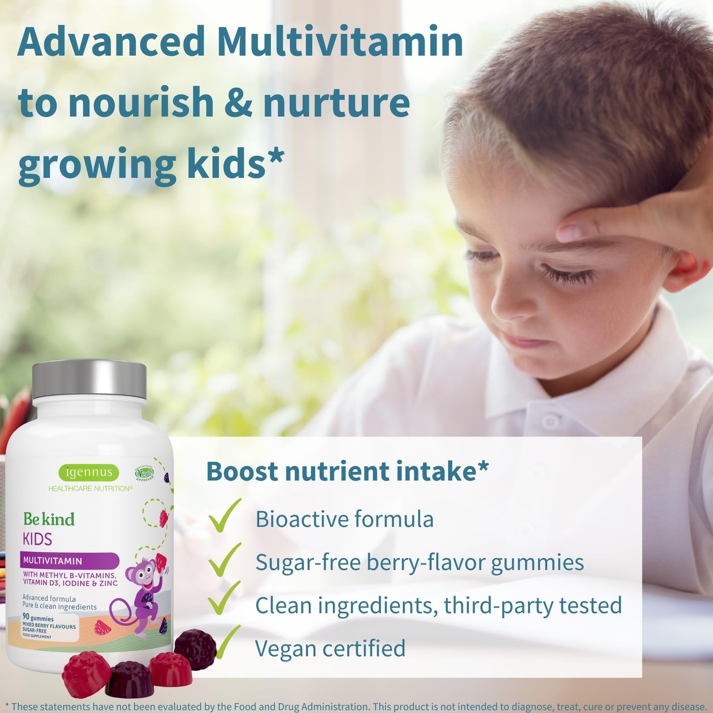 Igennus Healthcare Nutrition Methylated Kids Multivitamin Gummies, 540