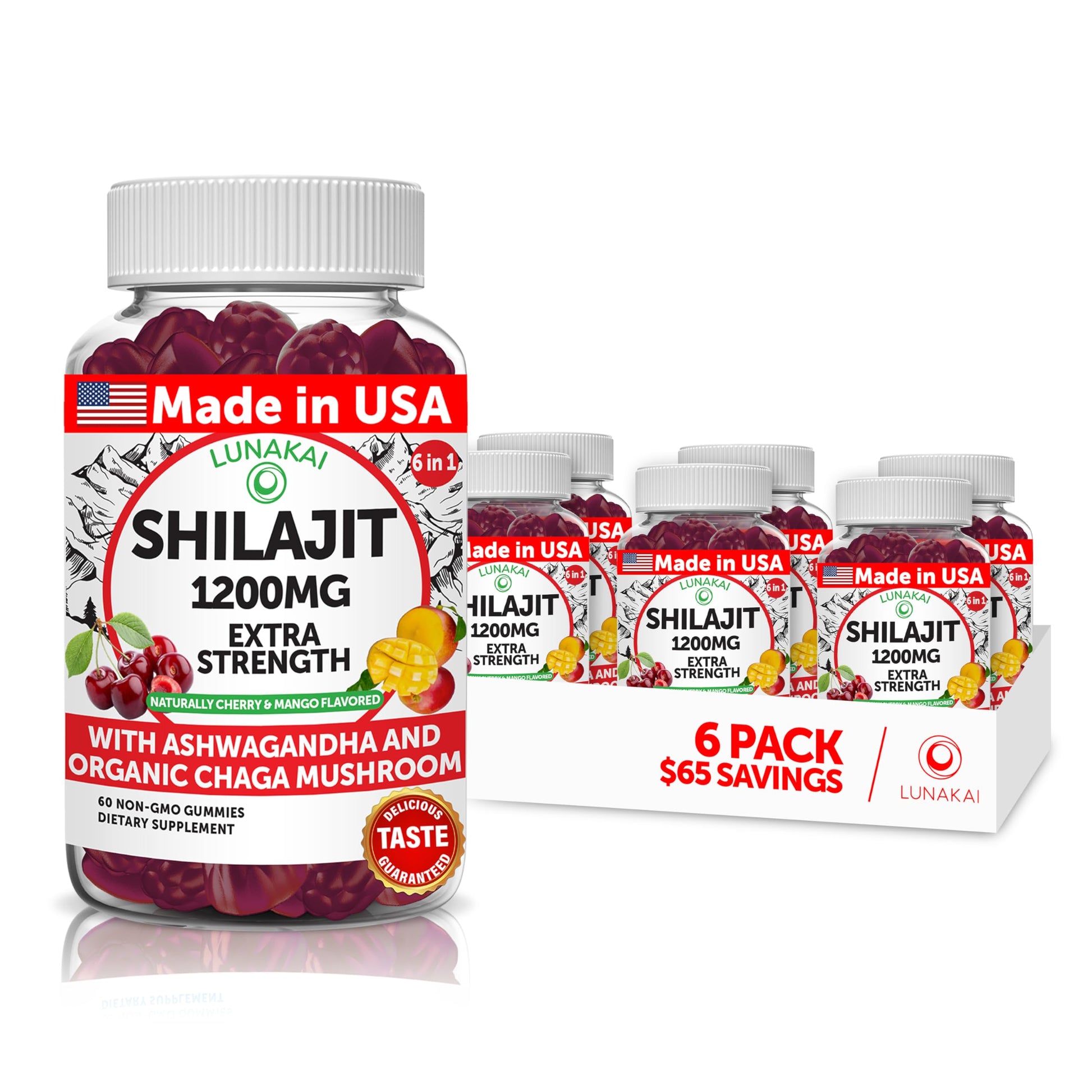 Lunakai Himalayan Shilajit Gummies 360