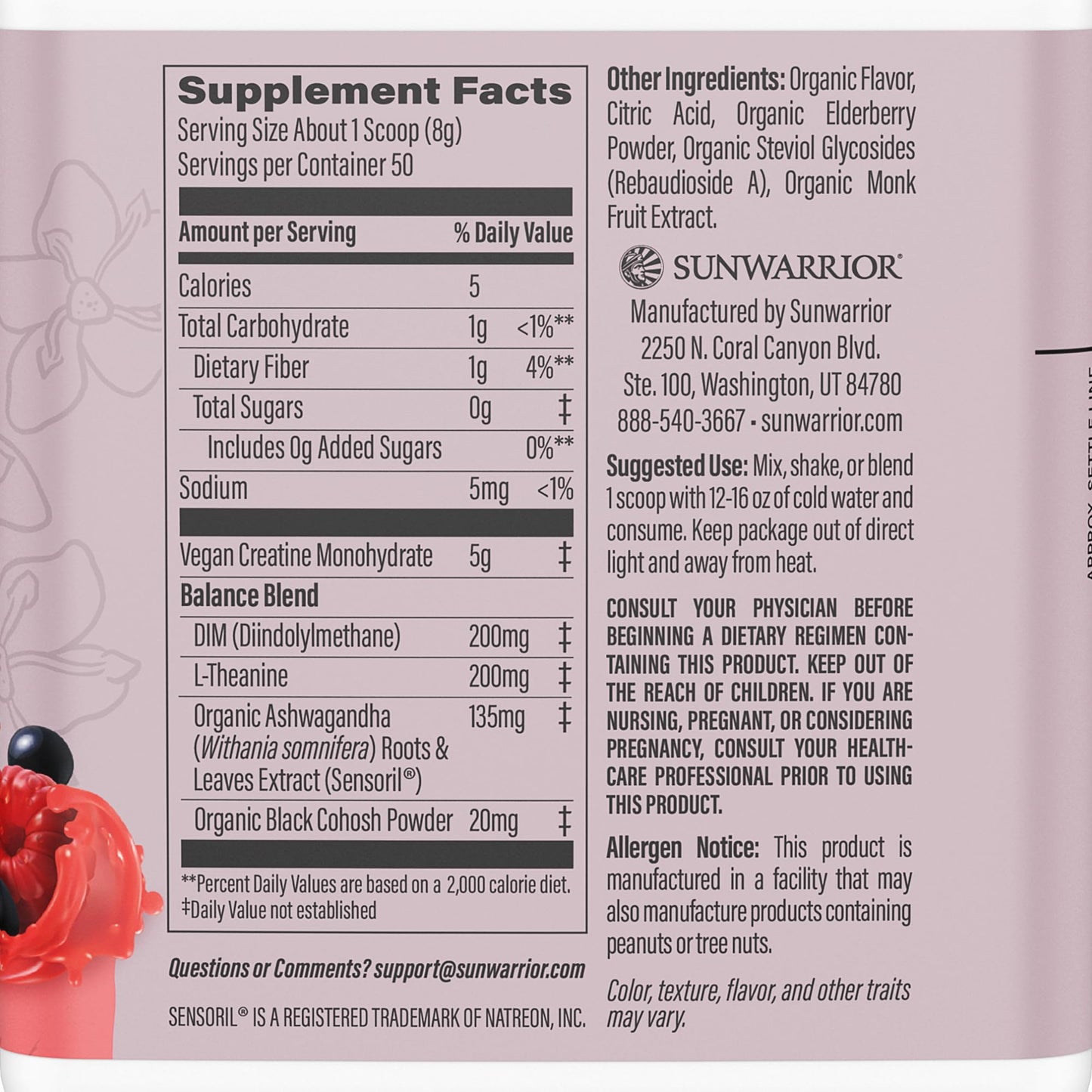 Sunwarrior Amino Acids Energy Powder Blend & Micronized Creatine Monohydrate Powder Set 34.1