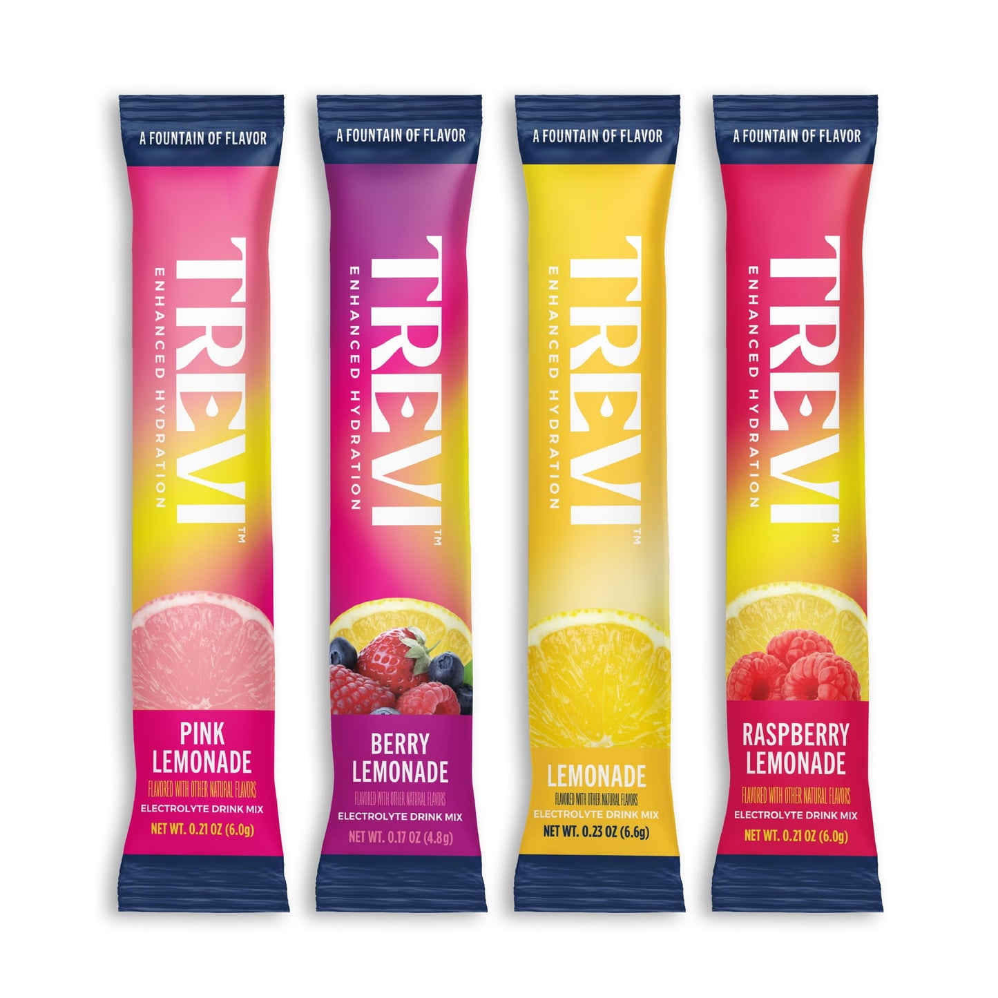 TREVI Electrolytes Powder Packets, Sugar Free Hydration, Lemonade Variety, 5.78