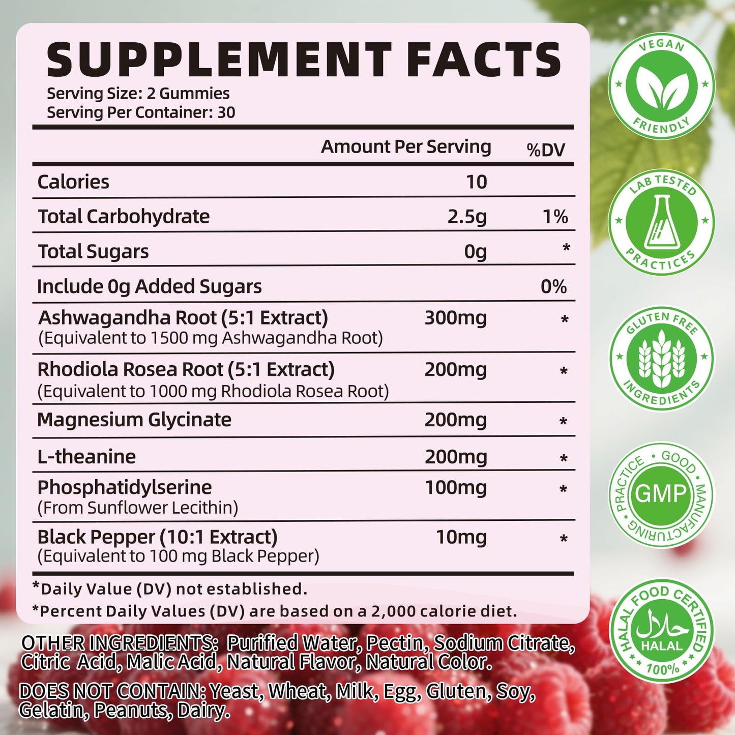 YXSW Cortisol Gummies 120 Count