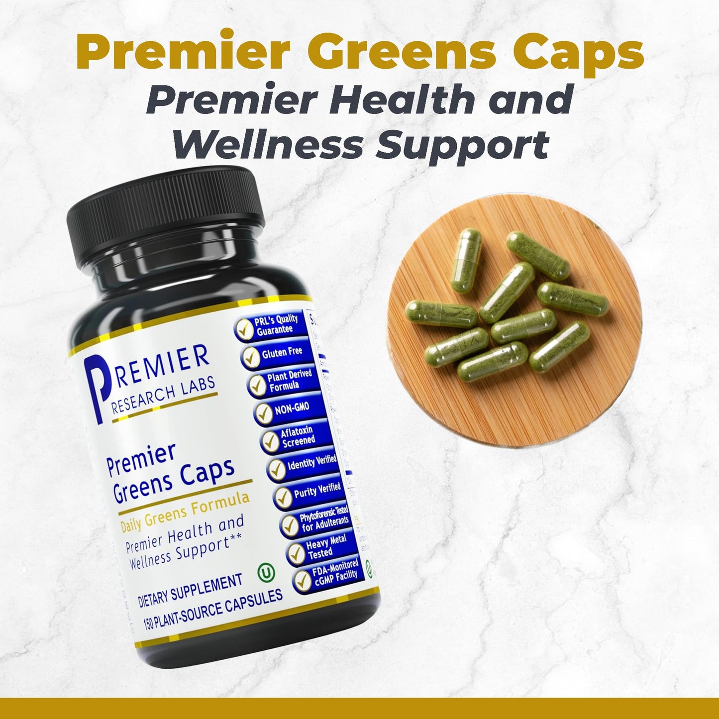 Premier Research Labs Greens Capsules, 150 Capsules