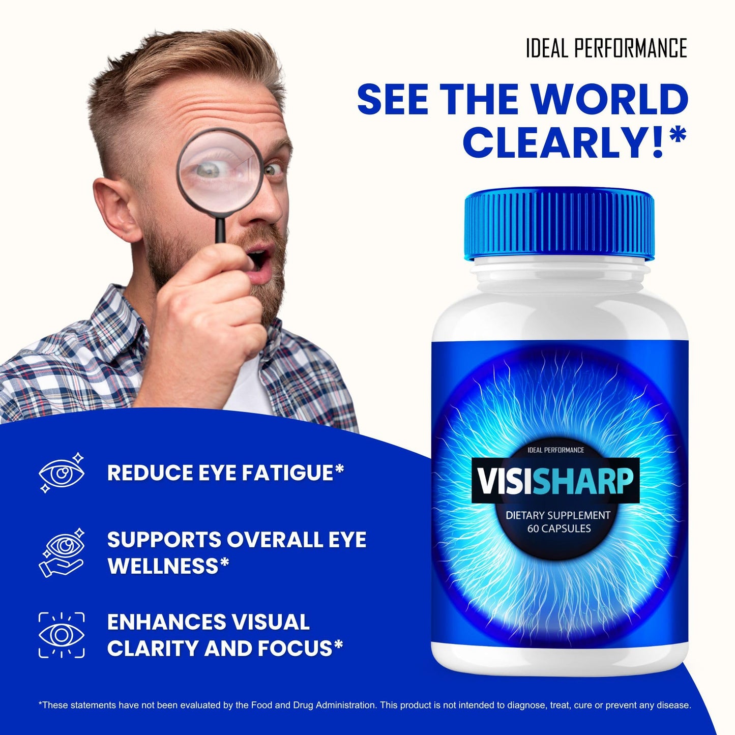 Ideal Performance Visisharp Advanced Eye Health Formula 120 Capsules