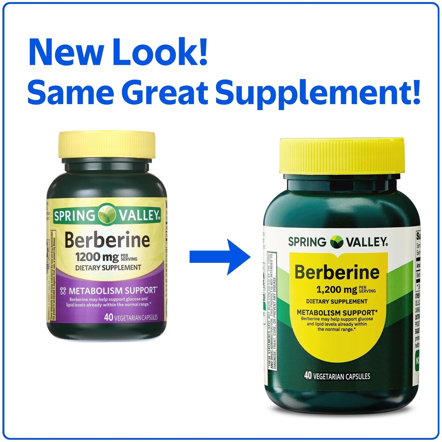 SUREFECT Berberine 1200 mg Capsules, 40 Count