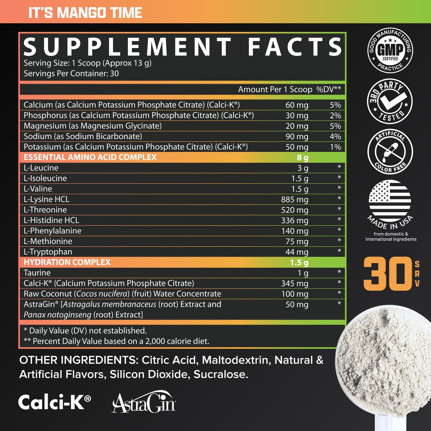 Nutrex Research EAA Hydration Powder 13.76 oz