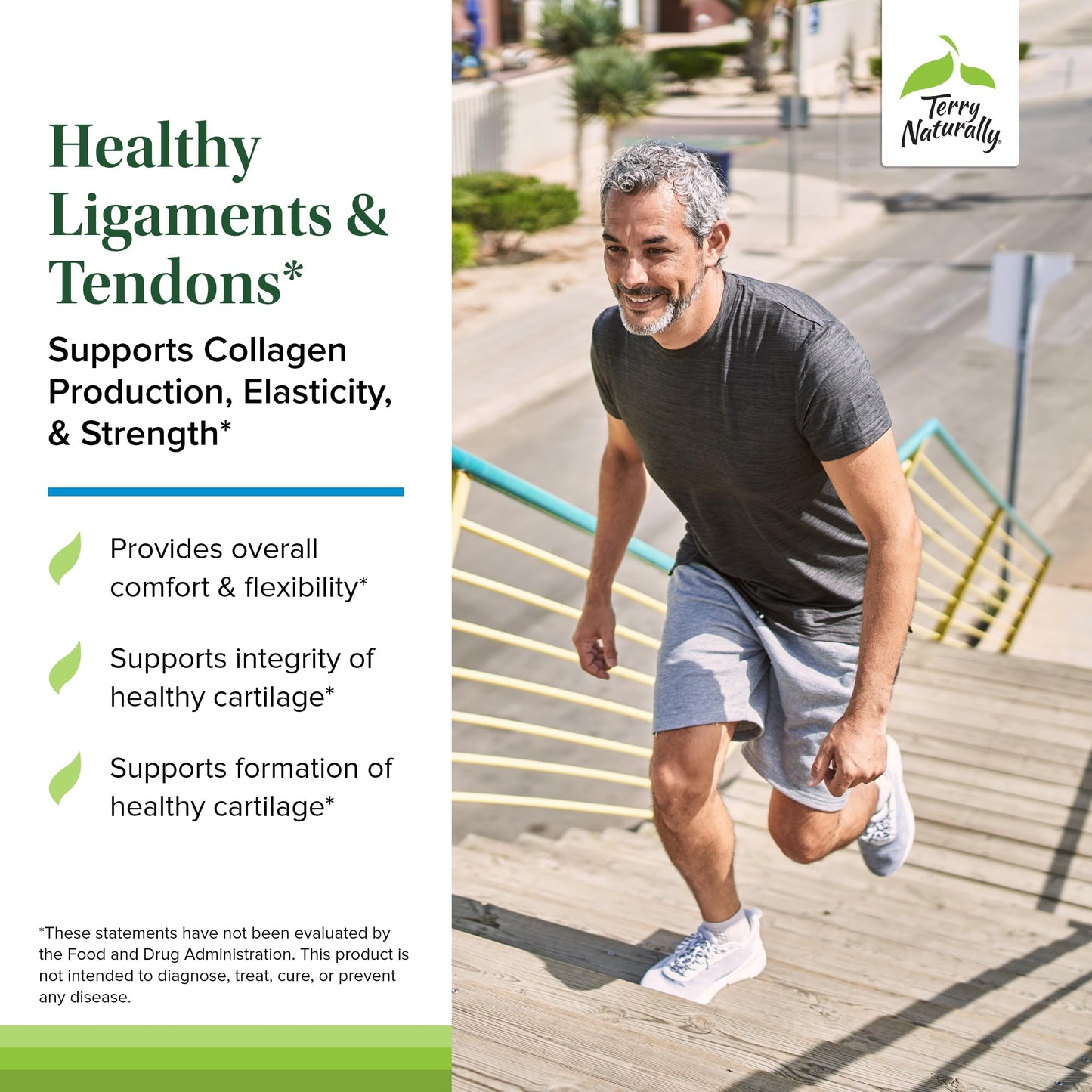 Terry Naturally Healthy Ligaments & Tendons Dietary Supplement Capsules, 120 Capsules
