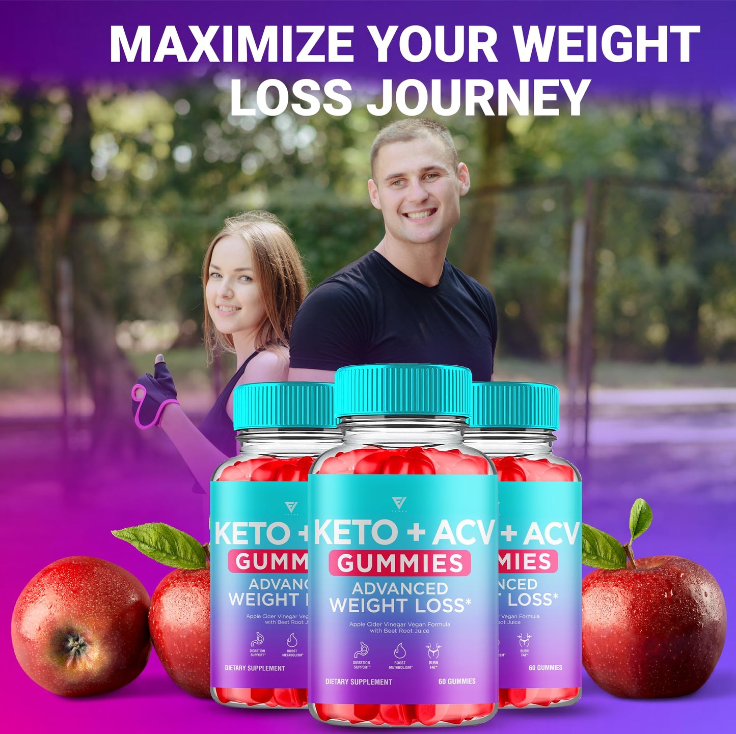 Fyvus Apple Cider Vinegar Gummies 180 Gummies