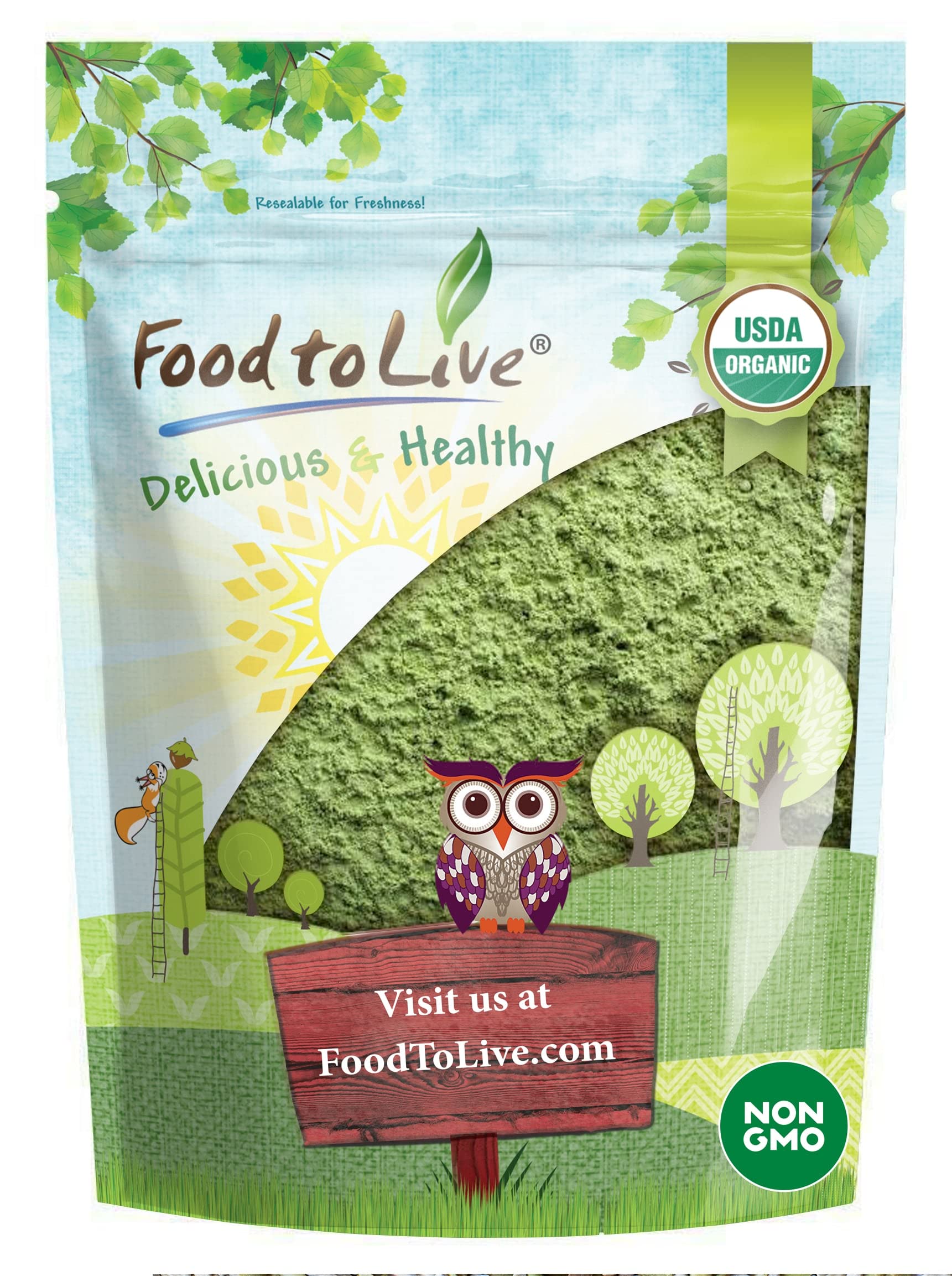 Food to Live Organic Wheatgrass Powder 16