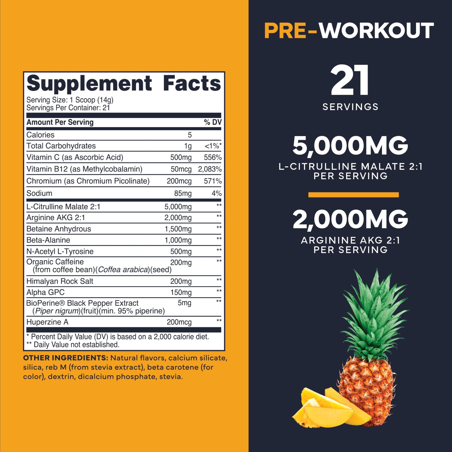 Type Zero Clean Pre Workout Powder 10.1 Ounce