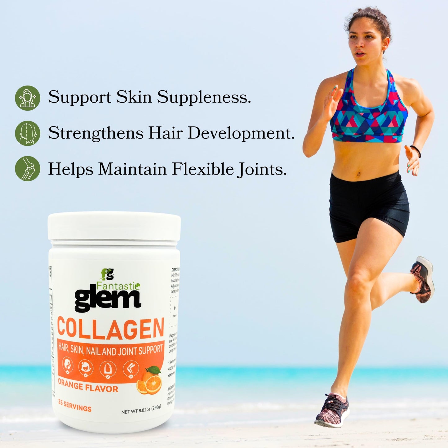 Fantastic Glem Collagen Powder 8.82 Ounce