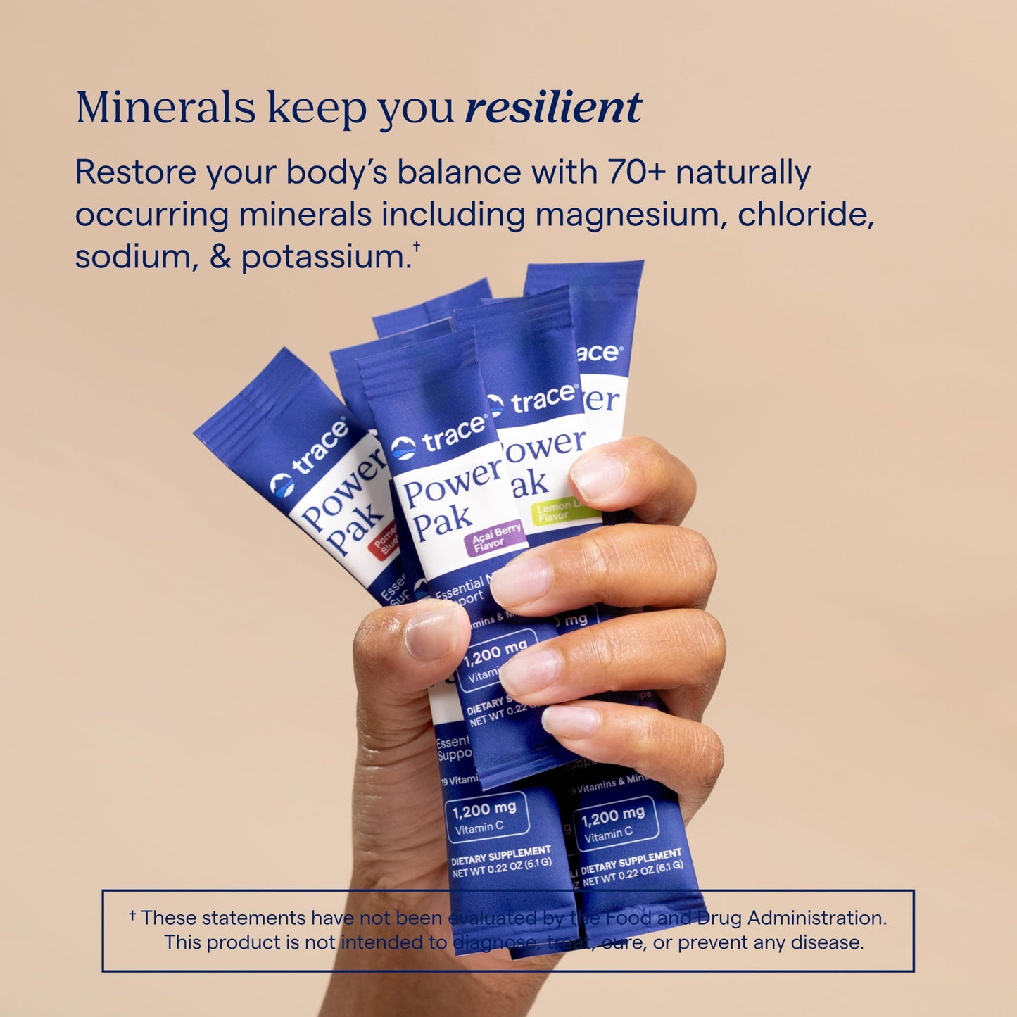 Trace Minerals Power Pak Electrolyte Powder Packets, 30 Packets