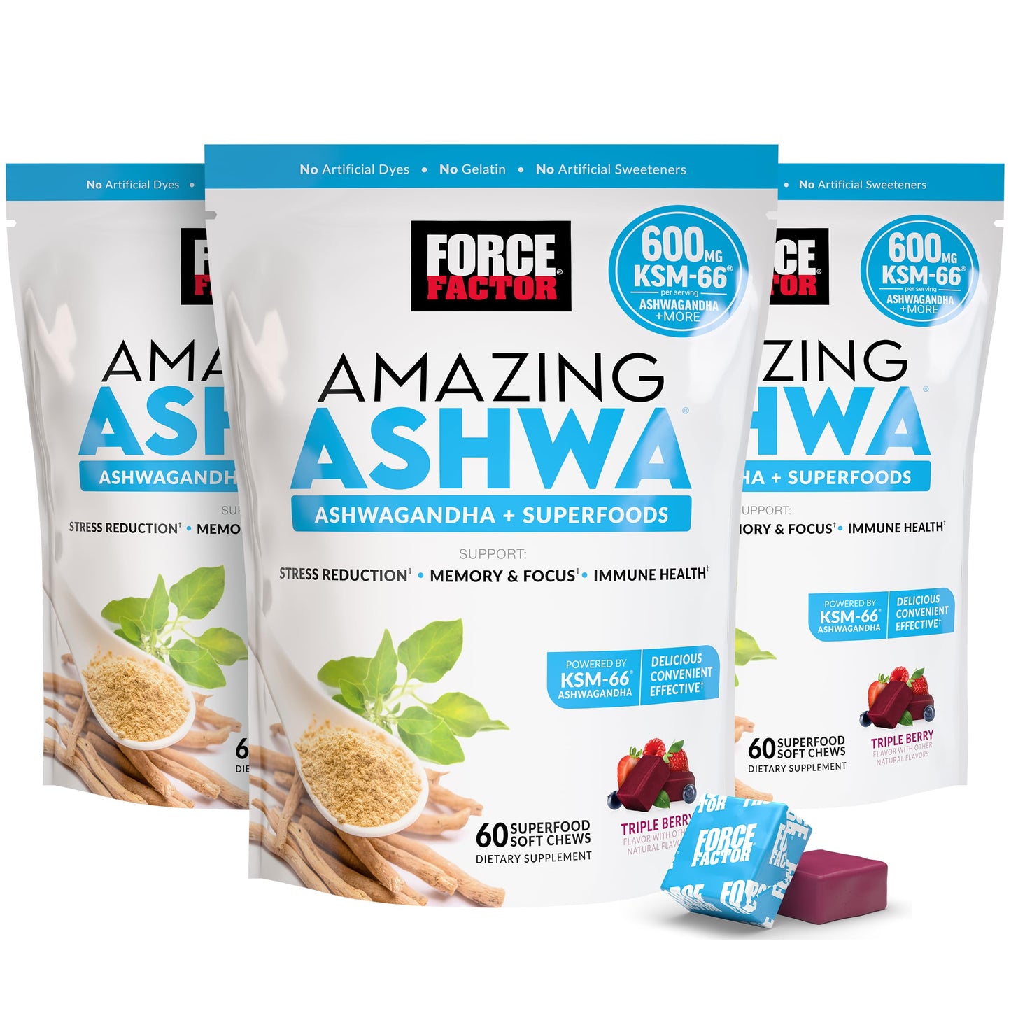 Force Factor Amazing Ashwa Soft Chews 180