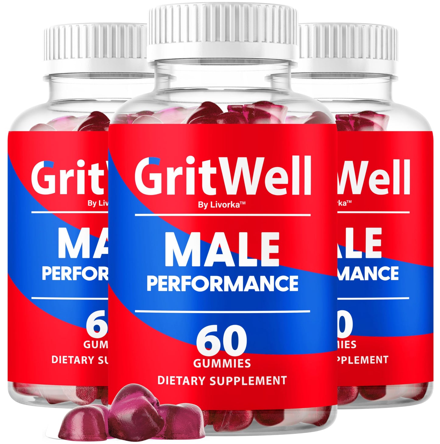 LIVORKA GritWell Gummies, 180 Gummies
