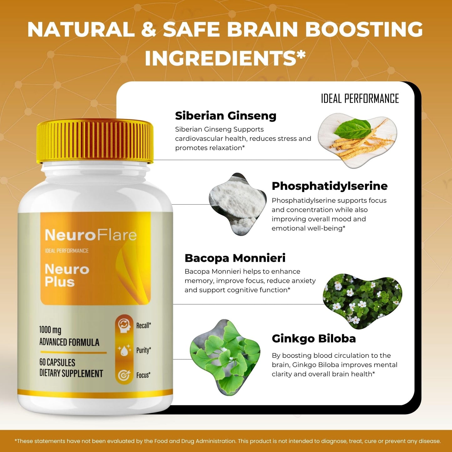IDEAL PERFORMANCE NeuroFlare 180 Capsules