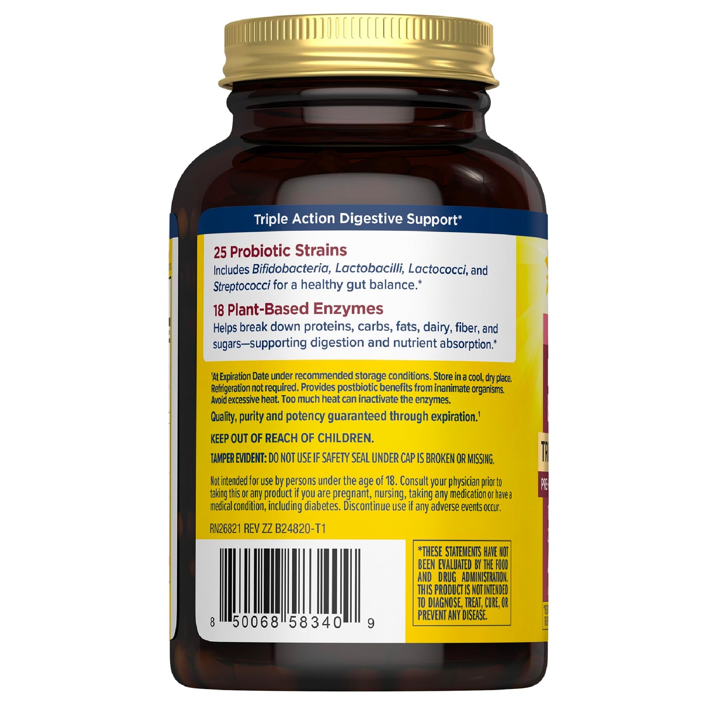 Renew Life Ultimate Flora Digestive Enzymes with Probiotics and Prebiotics Capsules 45