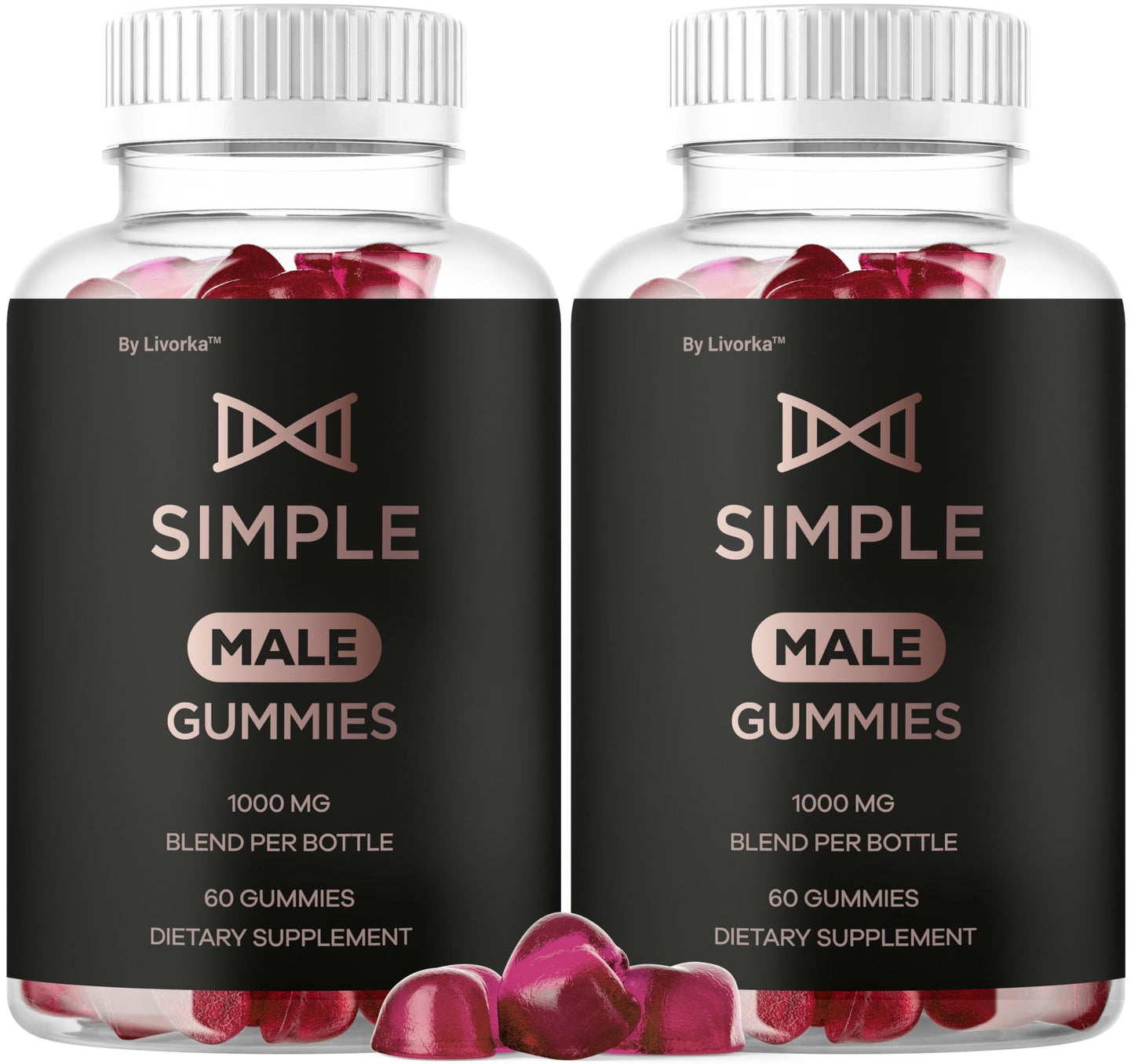LIVORKA Simple Male Gummies 120 Gummies