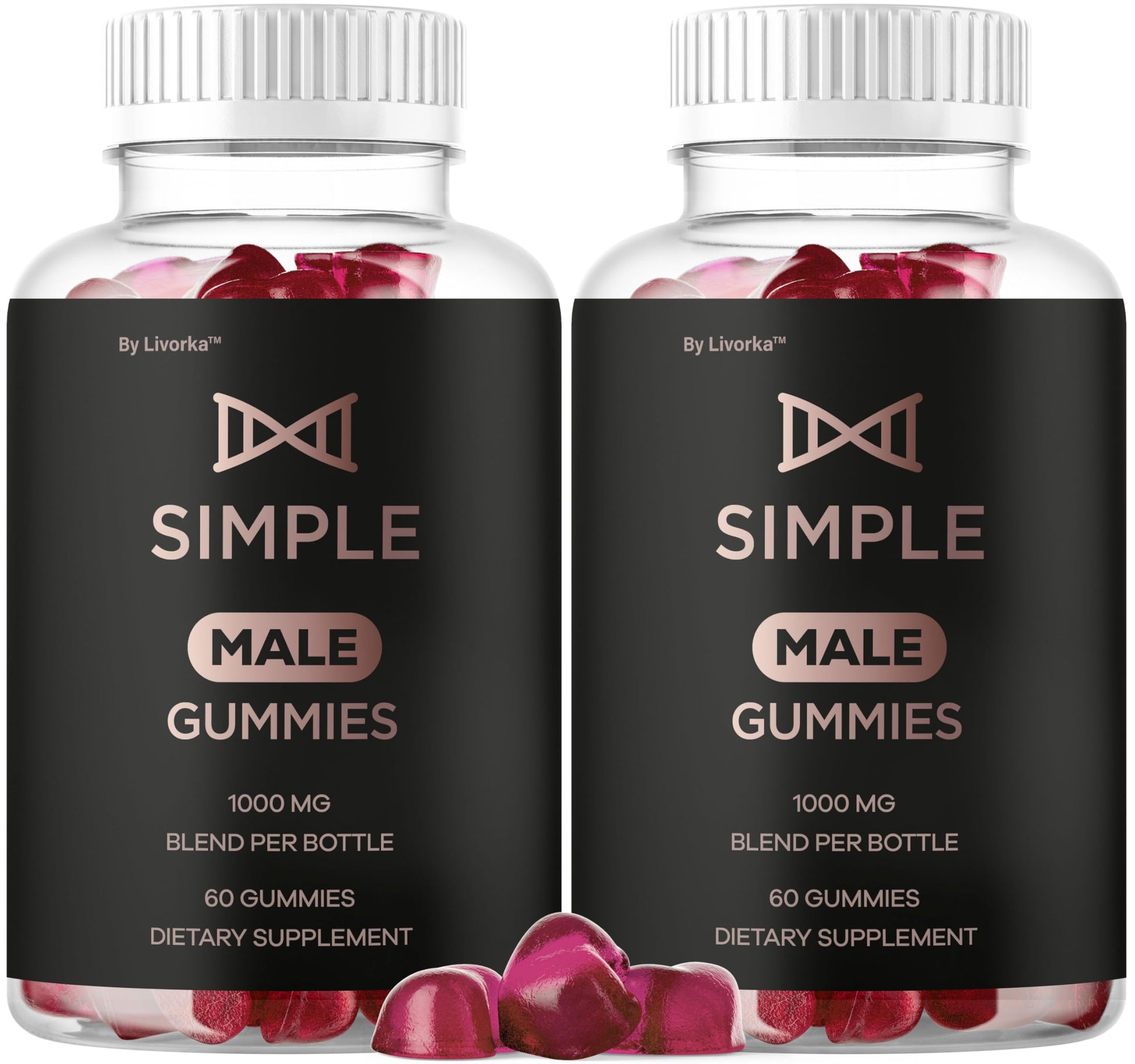 LIVORKA Simple Male Gummies 120 Gummies