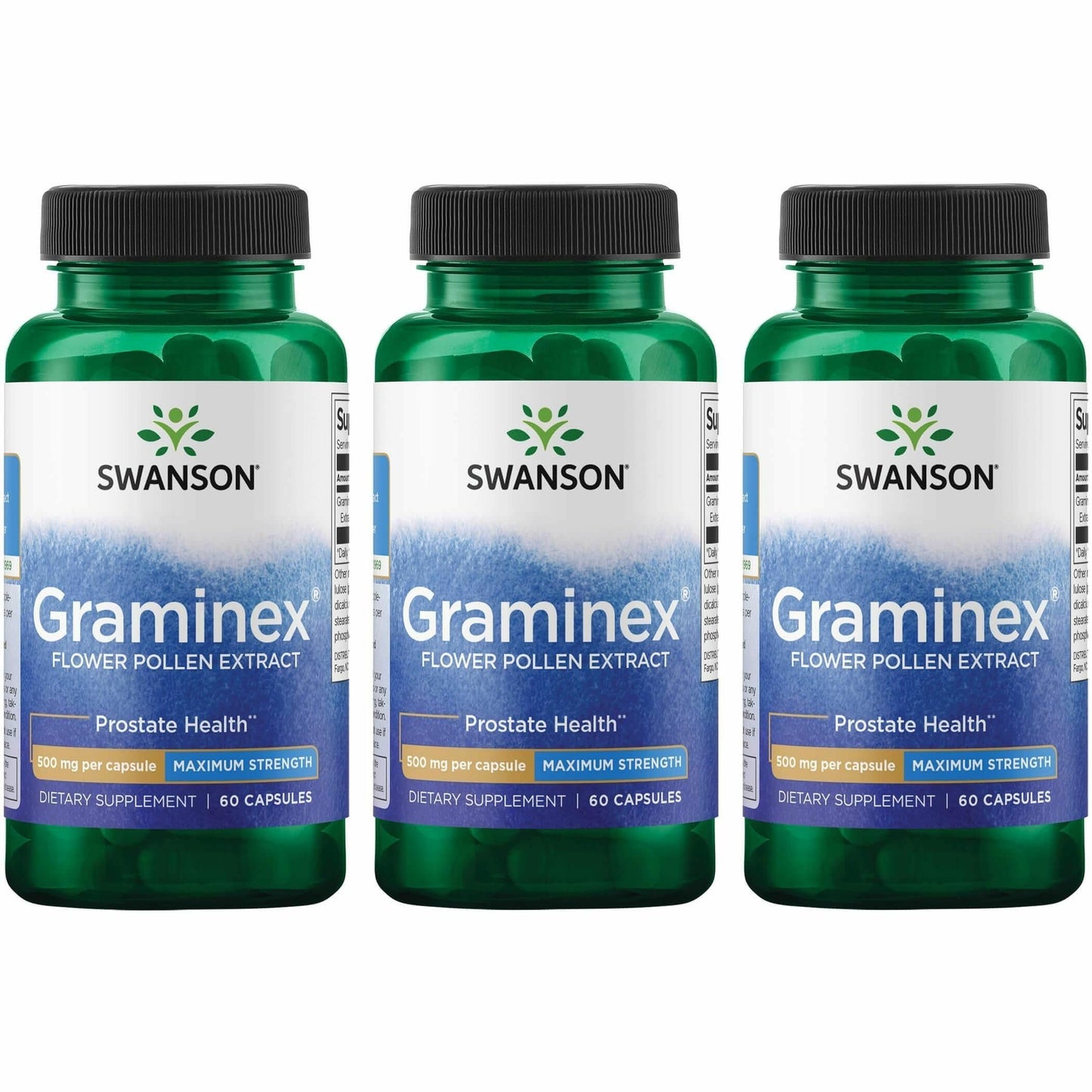 Swanson Maximum Strength Graminex Flower Pollen Extract, 180 Capsules
