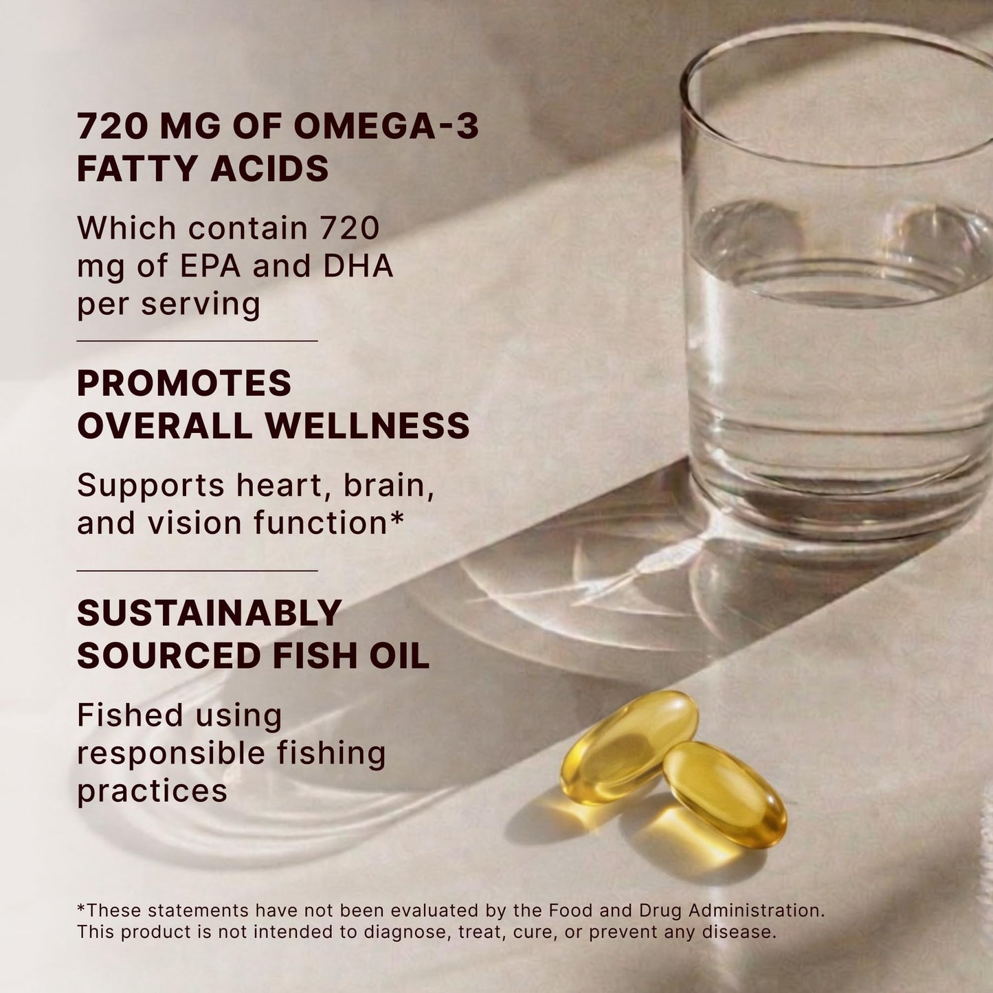 SOULSATION Fish Oil Softgels 1200mg Omega-3 Fatty Acids (EPA & DHA) - 30 Softgels