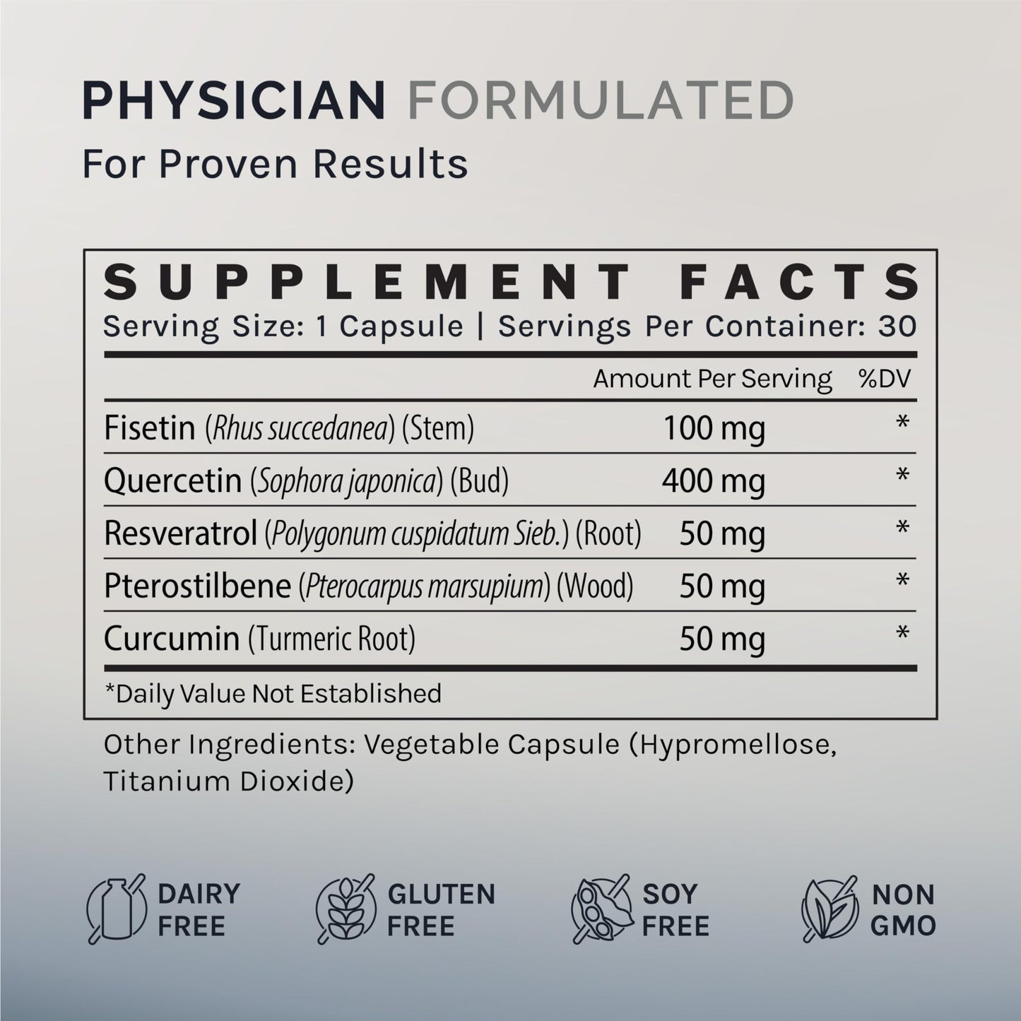 InfiniWell Senolytic Longevity Supplements, 30 Capsules